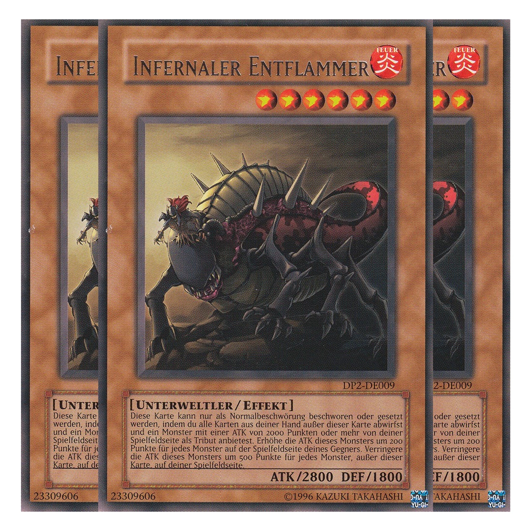 Infernaler Entflammer - DP2-DE009 - Rare - Deutsch - Unlimitiert - Duelist Pack: Chazz Princeton - Playset (3 Kopien)