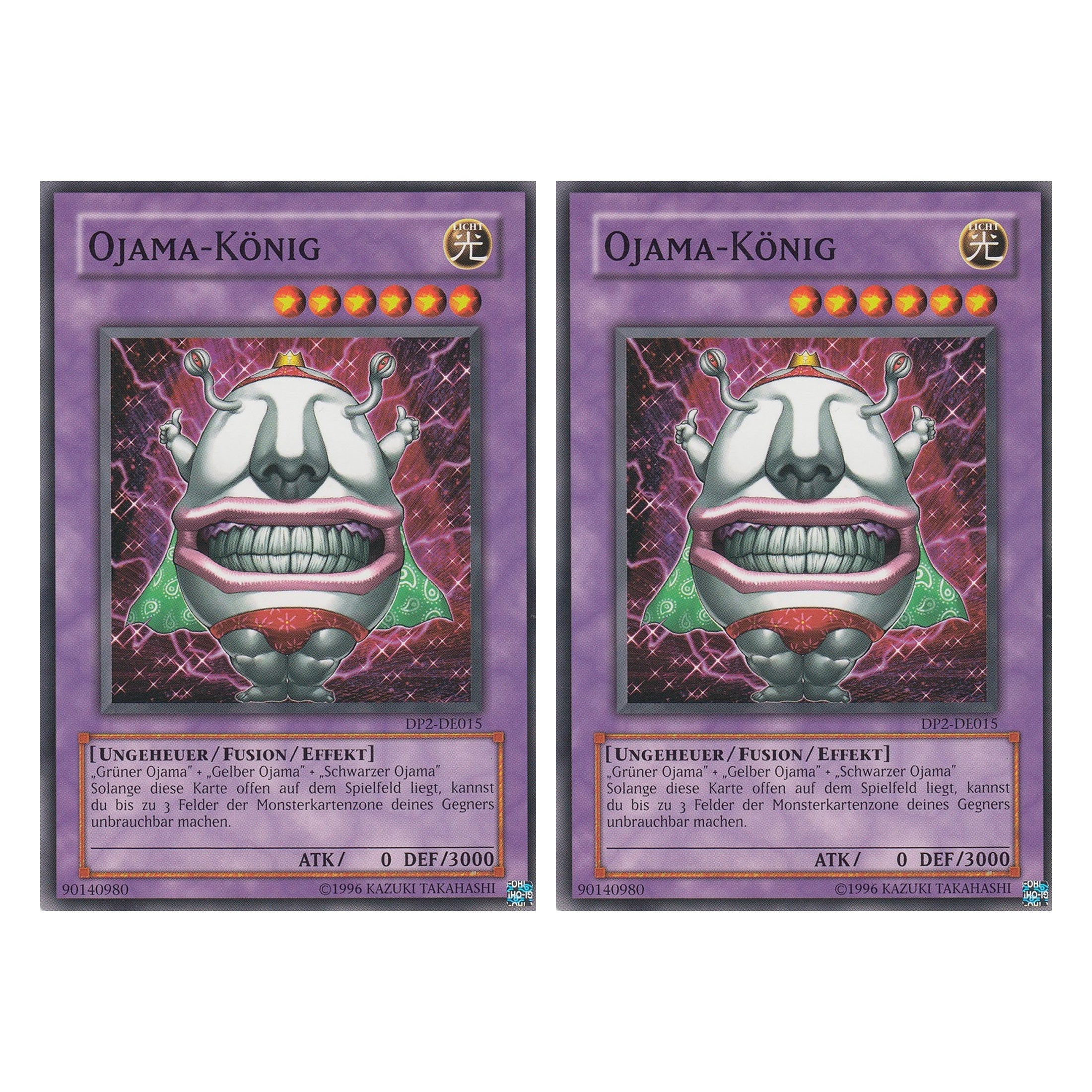 Ojama-König - DP2-DE015 - Common - Deutsch - Unlimitiert - Duelist Pack: Chazz Princeton - Duo Set (2 Stück) - Yugioh