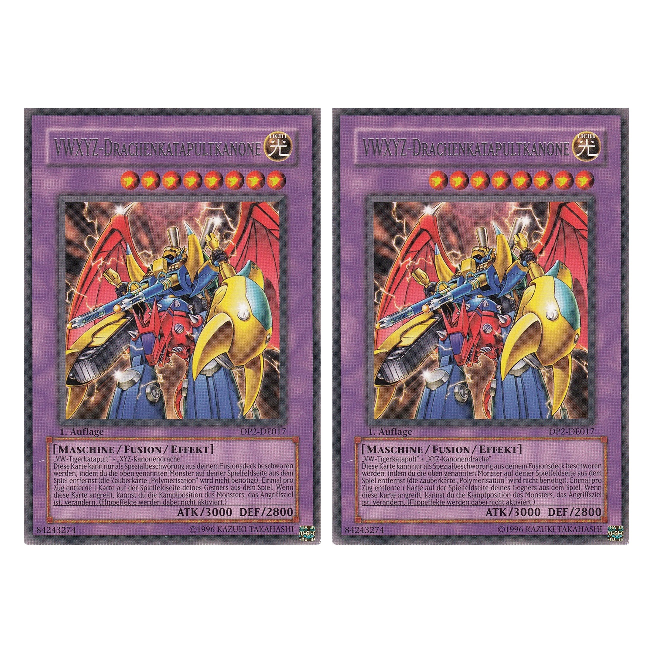 VWXYZ-Drachenkatapultkanone - DP2-DE017 - Rare - Deutsch - Unlimitiert - Duelist Pack: Chazz Princeton - Duo Set (2 Stück) - Yugioh