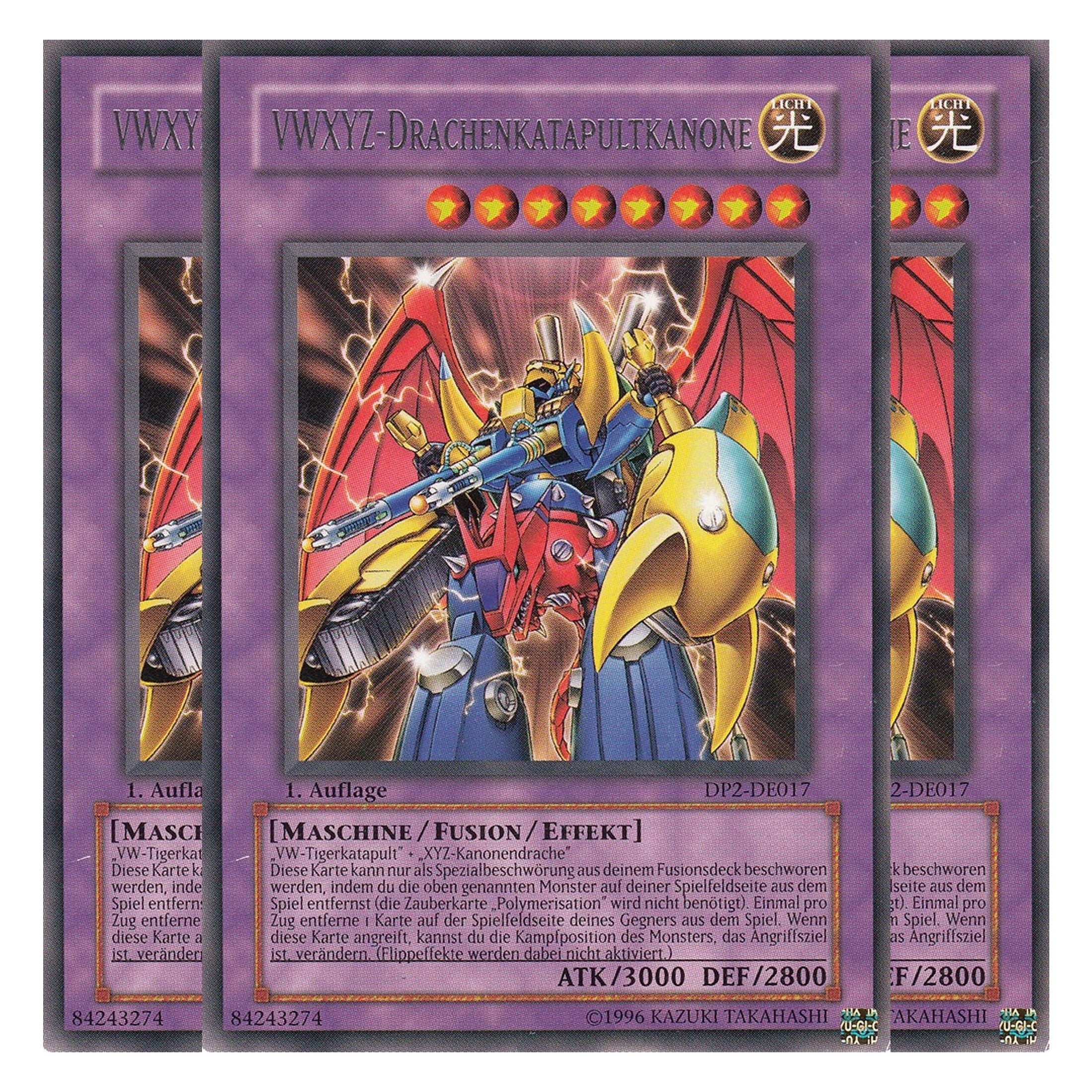 VWXYZ-Drachenkatapultkanone - DP2-DE017 - Rare - Deutsch - Unlimitiert - Duelist Pack: Chazz Princeton - Playset (3 Kopien)