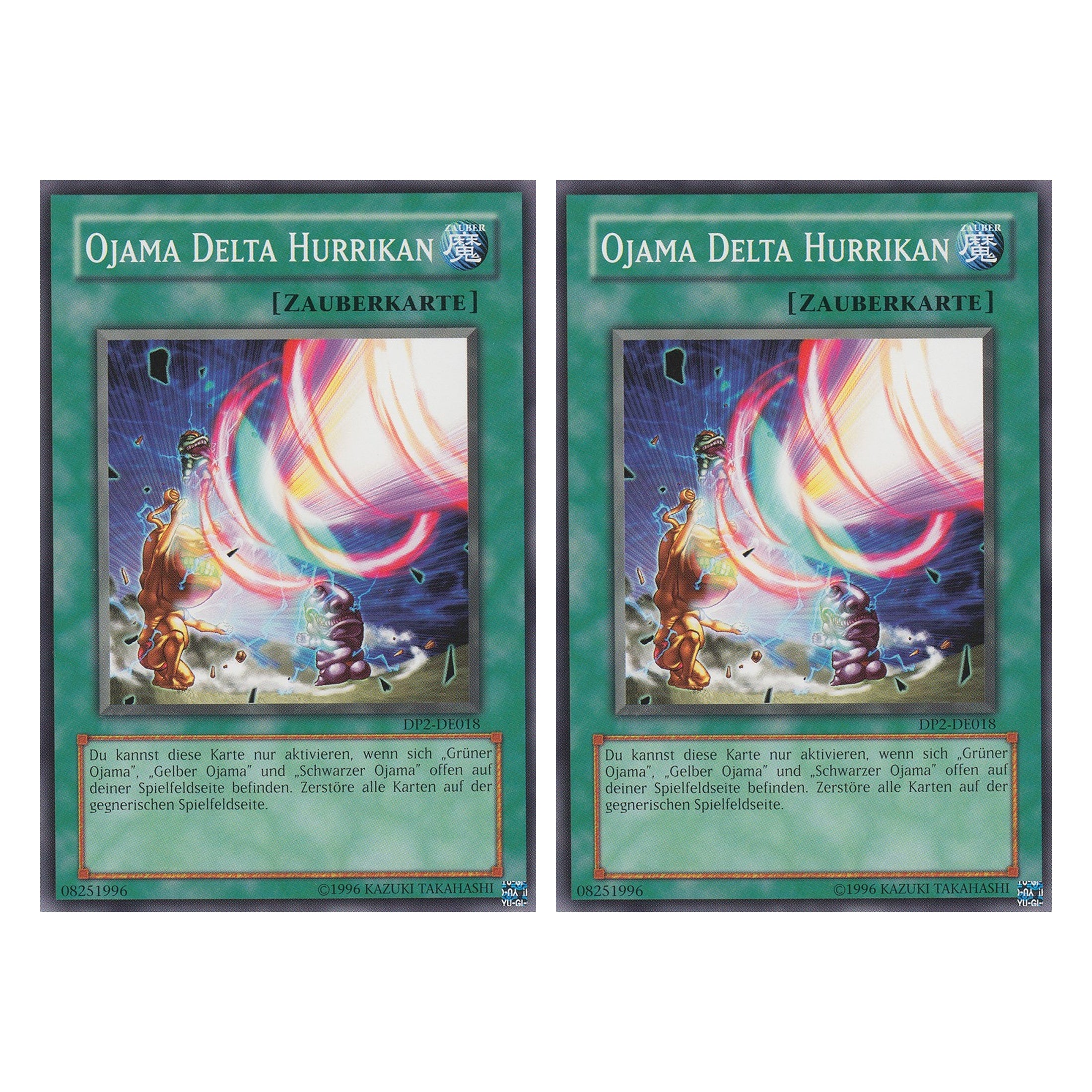 Ojama Delta Hurrikan - DP2-DE018 - Common - Deutsch - Unlimitiert - Duelist Pack: Chazz Princeton - Duo Set (2 Stück) - Yugioh