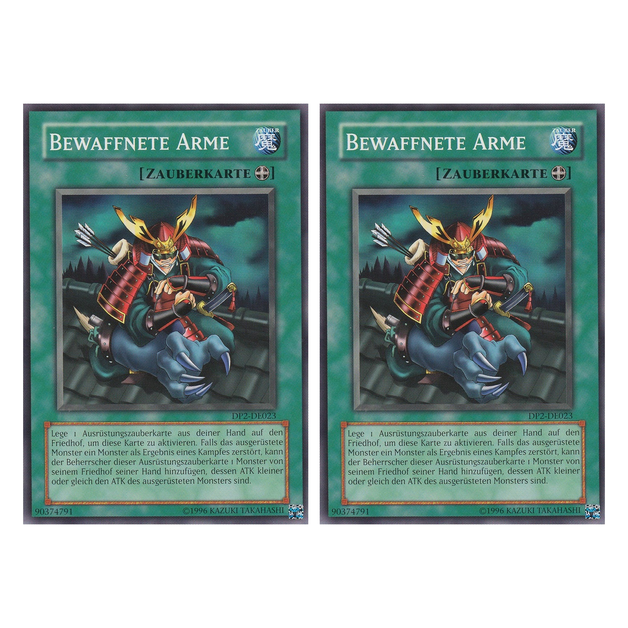 Bewaffnete Arme - DP2-DE023 - Common - Deutsch - Unlimitiert - Duelist Pack: Chazz Princeton - Duo Set (2 Stück) - Yugioh