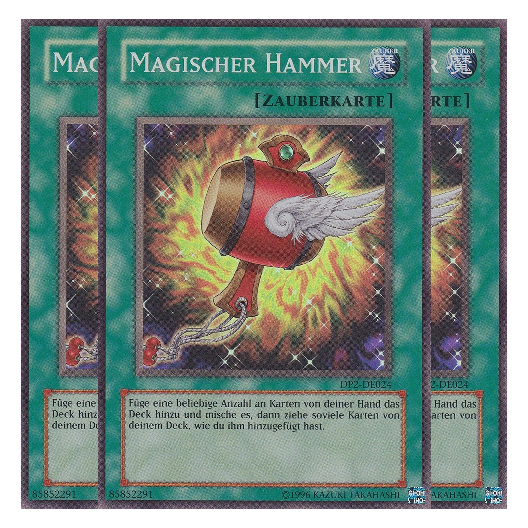 Magischer Hammer - DP2-DE024 - Super Rare - Deutsch - Unlimitiert - Duelist Pack: Chazz Princeton - Playset (3 Kopien)
