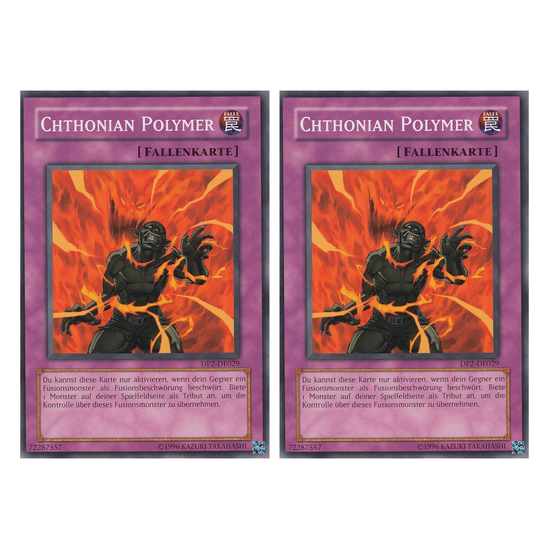 Chthonian Polymer - DP2-DE029 - Common - Deutsch - Unlimitiert - Duelist Pack: Chazz Princeton - Duo Set (2 Stück) - Yugioh