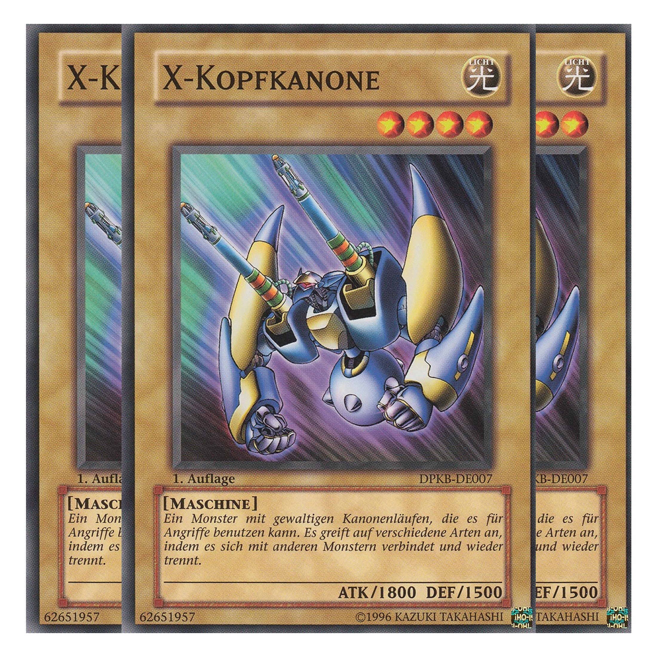 X-Kopfkanone - DPKB-DE007 - Common - Deutsch - 1. Auflage - Duelist Pack: Kaiba - Playset (3 Kopien)