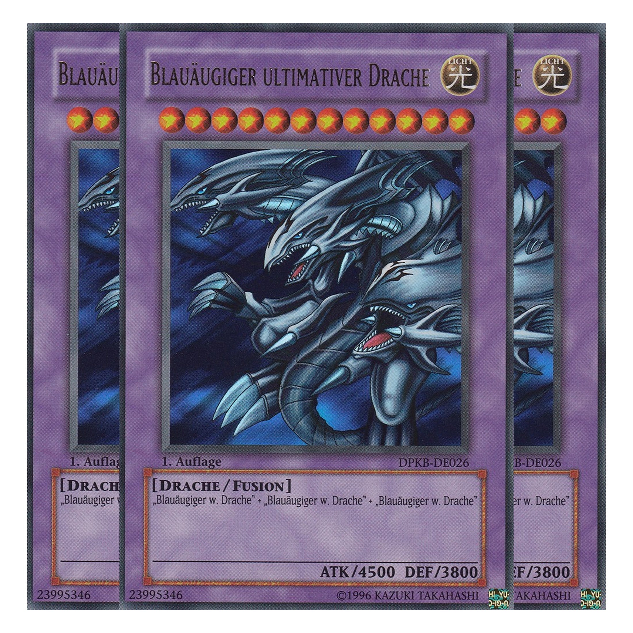 Blauäugiger ultimativer Drache - DPKB-DE026 - Ultra Rare - Deutsch - 1. Auflage - Duelist Pack: Kaiba - Playset (3 Kopien)