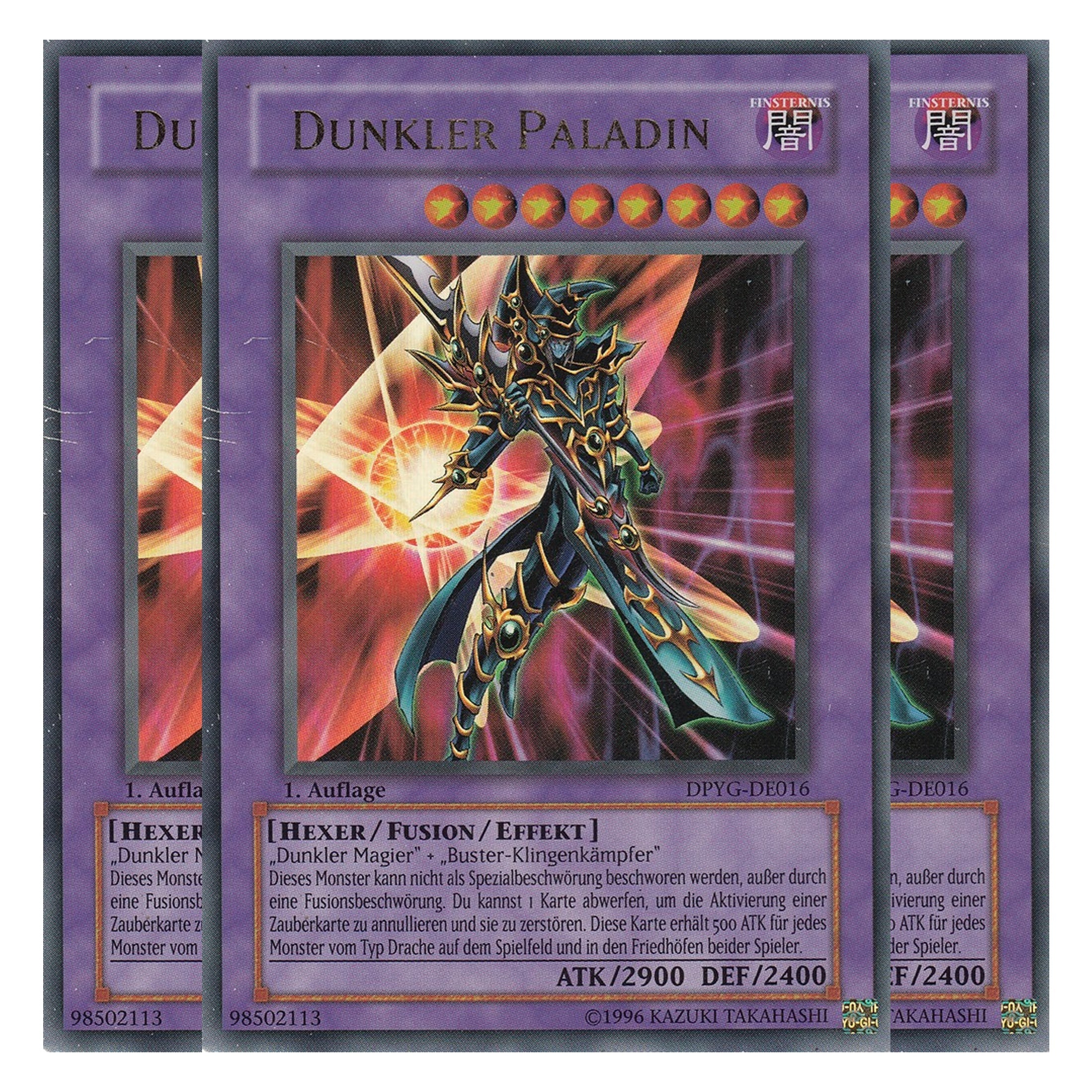 Dunkler Paladin - DPYG-DE016 - Ultra Rare - Deutsch - 1. Auflage - Duelist Pack: Yugi - Playset (3 Kopien)