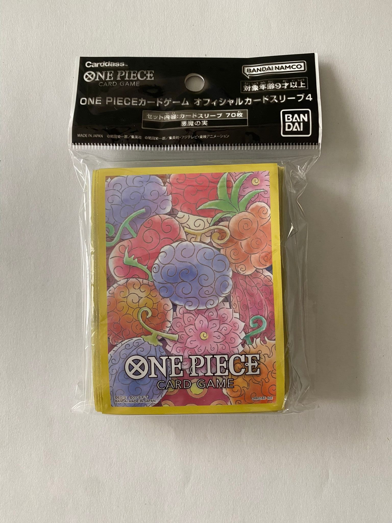 One Piece Trading Card Game - Teufelsfrüchte / Devilfruit - Sleeves / Hüllen - 70 Stück - Original Bandai