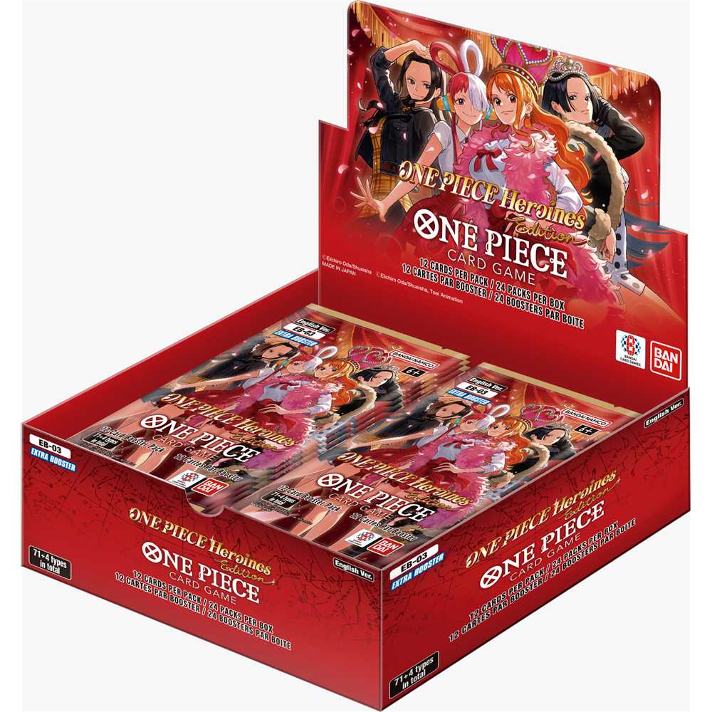 ONE PIECE Heroines Edition EB-03 –  EN Booster Display (24 Packs)