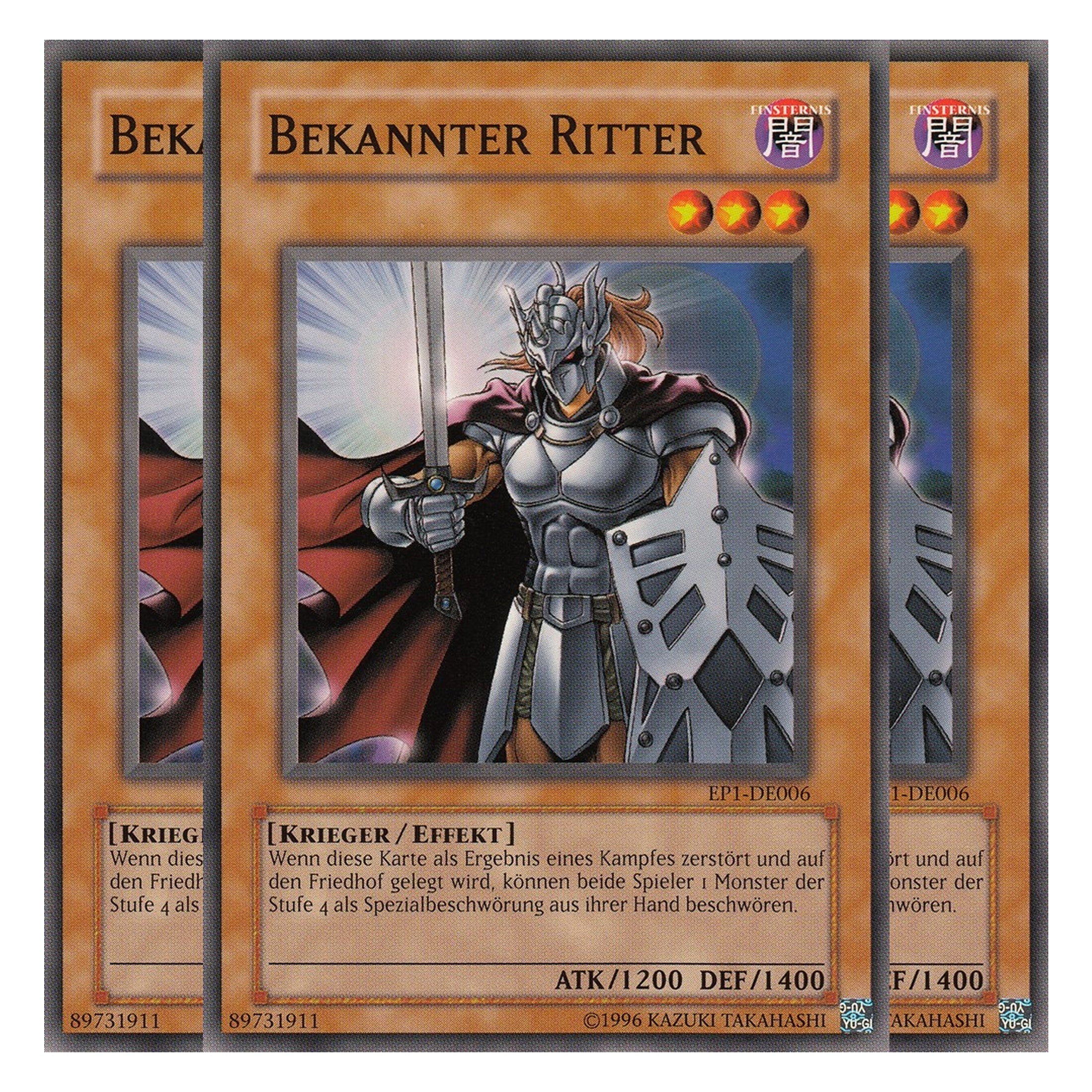 Bekannter Ritter - EP1-DE006 - Common - Deutsch - Limitierte Auflage - Exklusiv Pack 1 - Playset (3 Kopien)