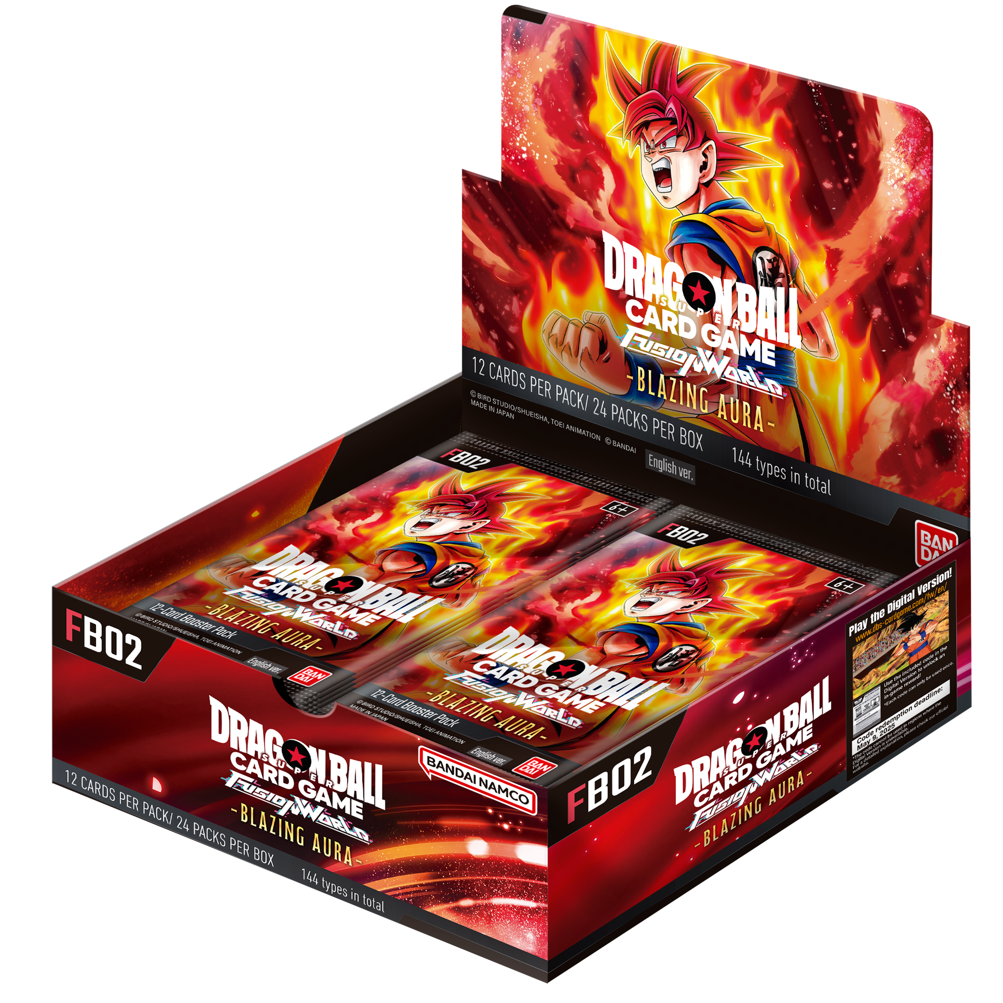 Dragon Ball Super Card Game: Fusion World - Blazing Aura (FB02) - Booster Display - Englisch