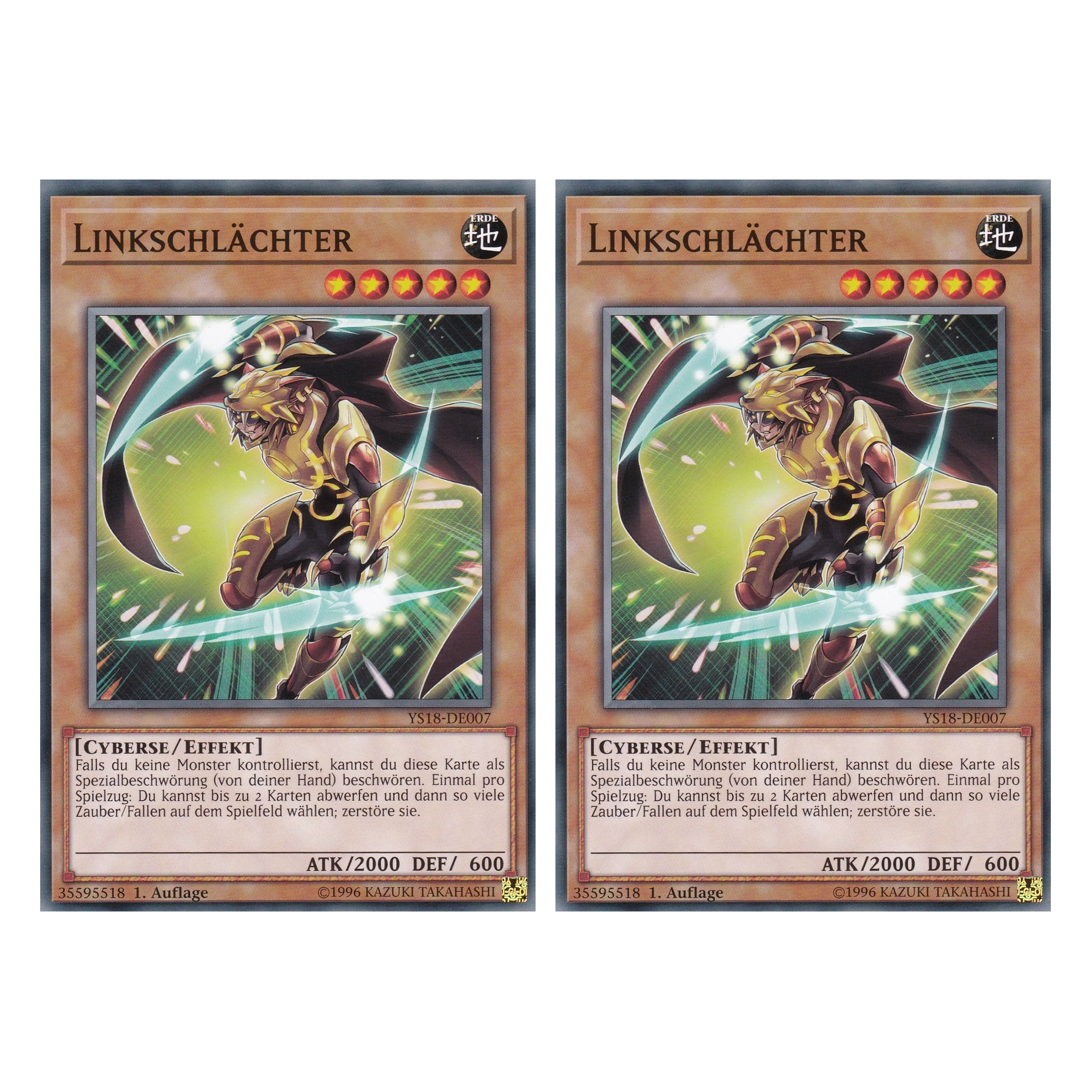 Linkschlächter - YS18-DE007 - Common - Deutsch - 1. Auflage - Starter Deck: Codebreaker - Duo Set (2 Stück) - Yugioh