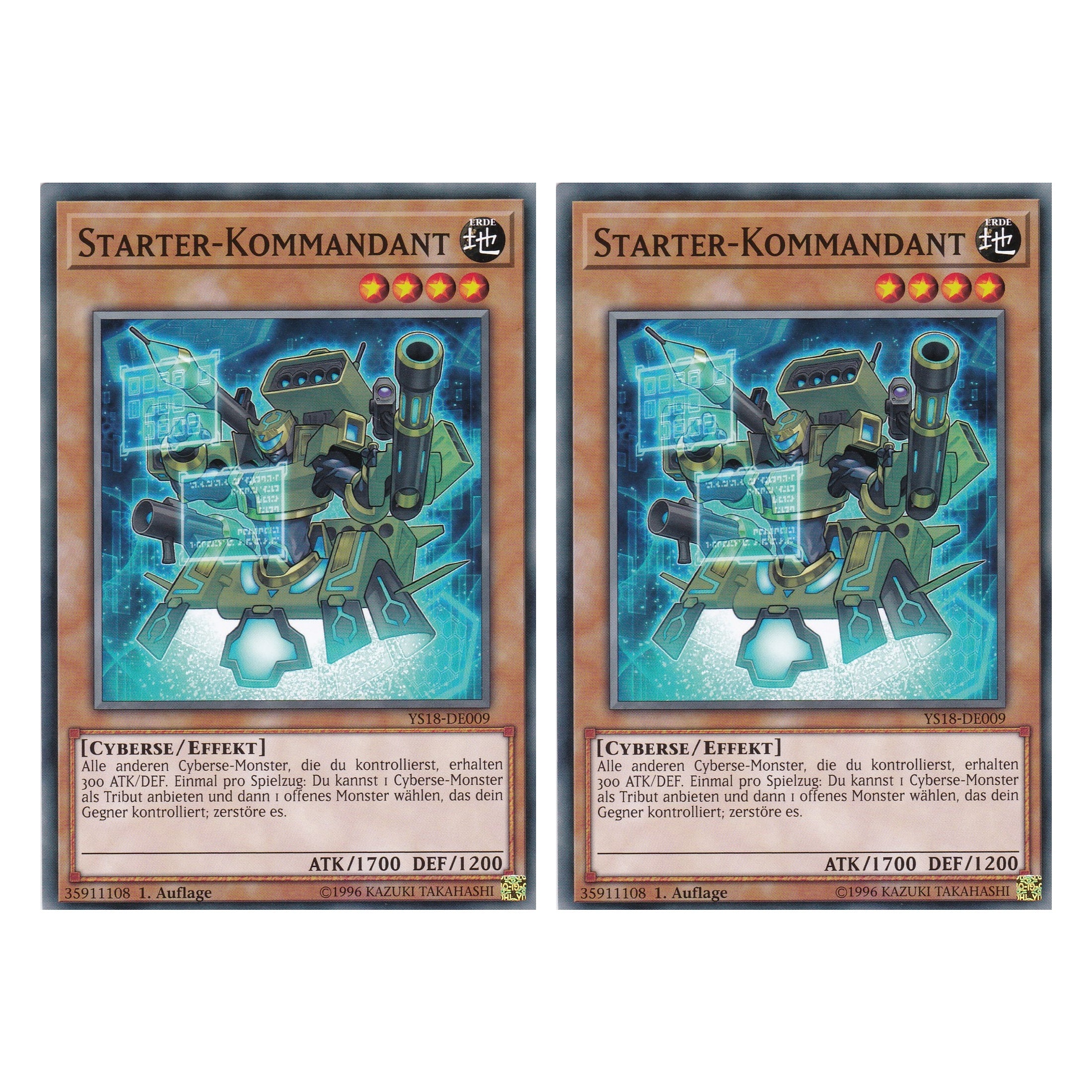 Starter-Kommandant - YS18-DE009 - Common - Deutsch - 1. Auflage - Starter Deck: Codebreaker - Duo Set (2 Stück) - Yugioh