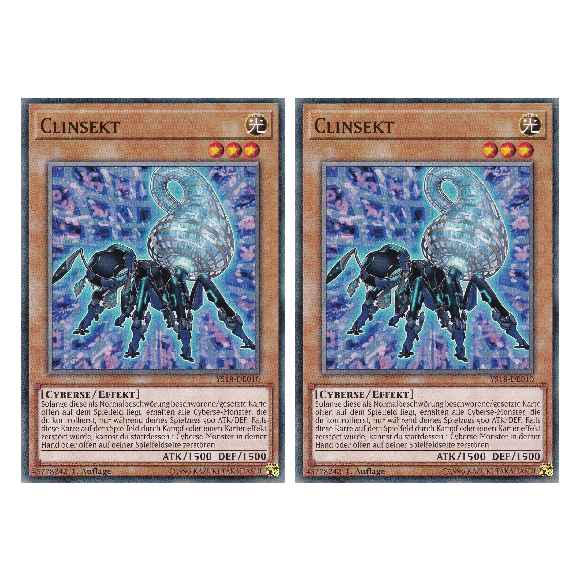 Clinsekt - YS18-DE010 - Common - Deutsch - 1. Auflage - Starter Deck: Codebreaker - Duo Set (2 Stück) - Yugioh