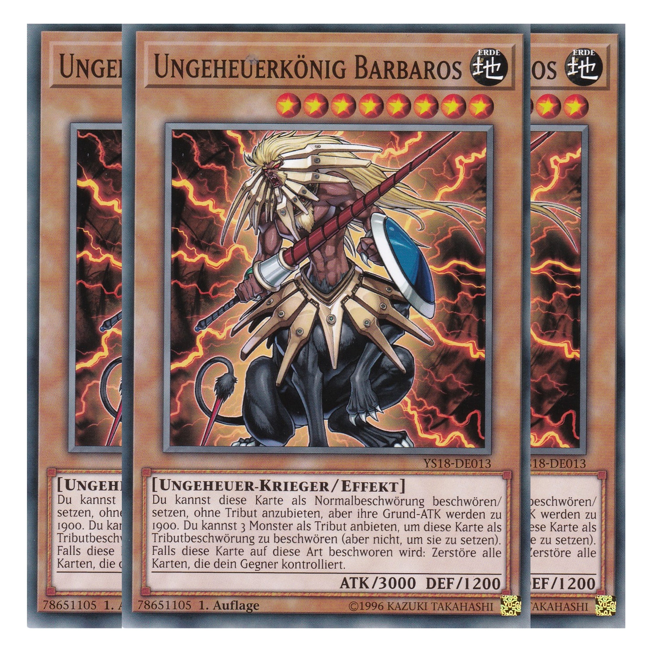 Ungeheuerkönig Barbaros - YS18-DE013 - Common - Deutsch - 1. Auflage - Starter Deck: Codebreaker - Playset (3 Kopien)