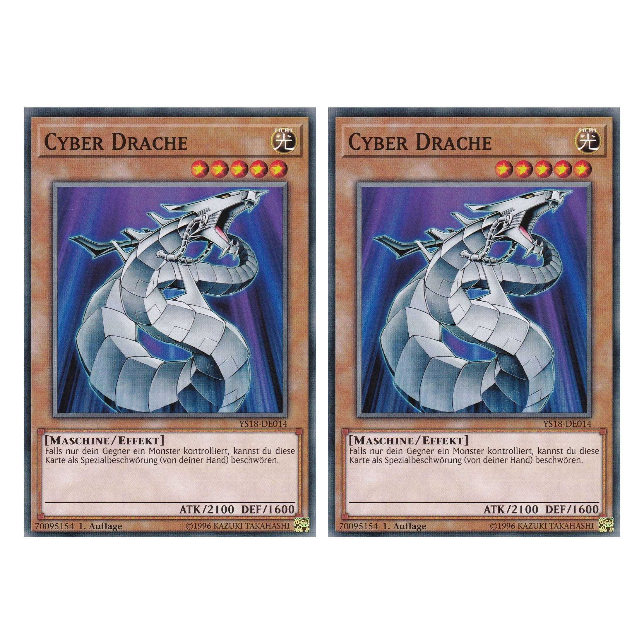 Cyber Drache - YS18-DE014 - Common - Deutsch - 1. Auflage - Starter Deck: Codebreaker - Duo Set (2 Stück) - Yugioh