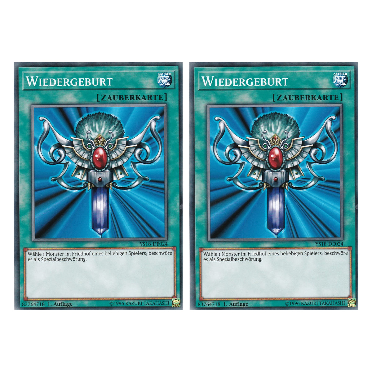 Wiedergeburt - YS18-DE024 - Common - Deutsch - 1. Auflage - Starter Deck: Codebreaker - Duo Set (2 Stück) - Yugioh