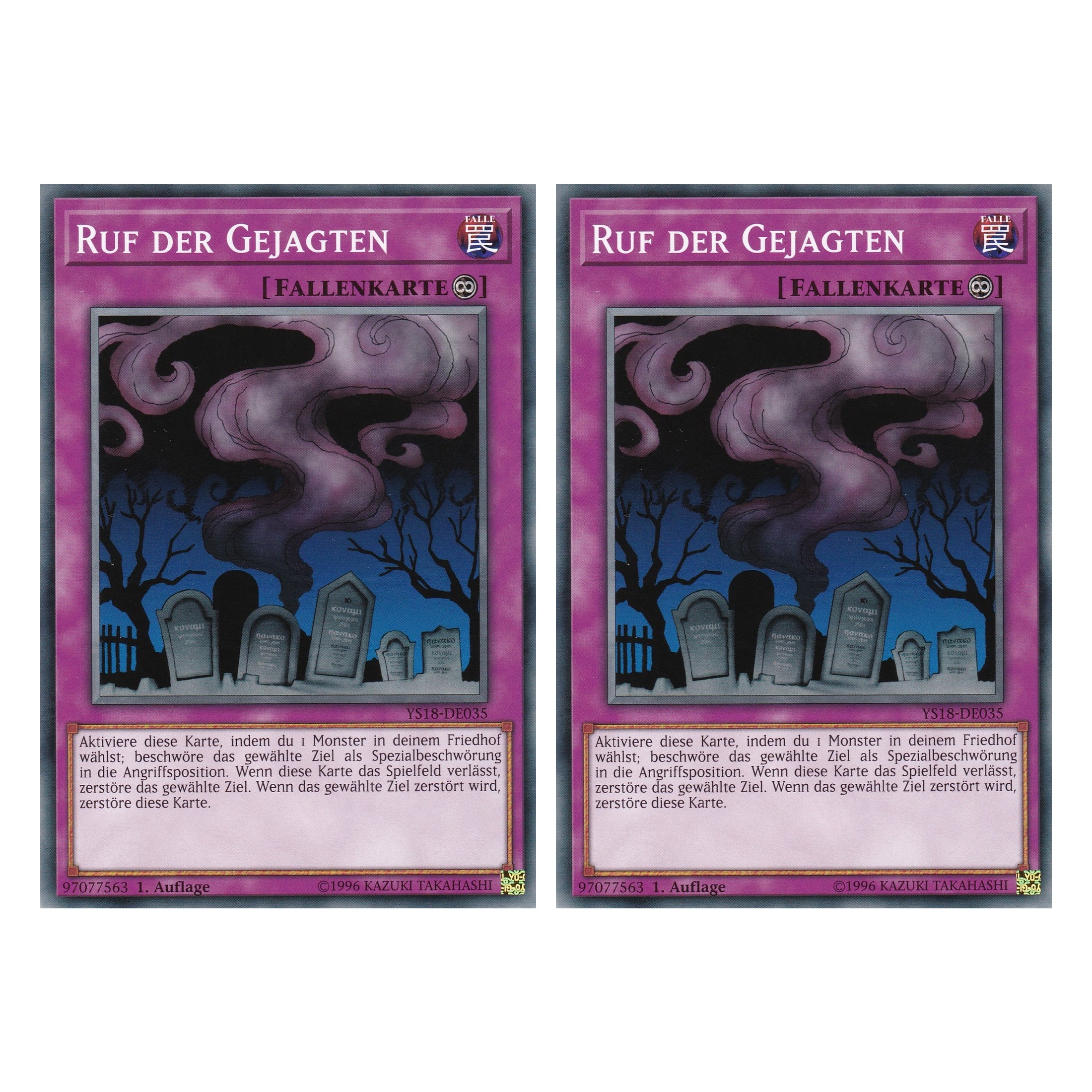 Ruf der Gejagten - YS18-DE035 - Common - Deutsch - 1. Auflage - Starter Deck: Codebreaker - Duo Set (2 Stück) - Yugioh