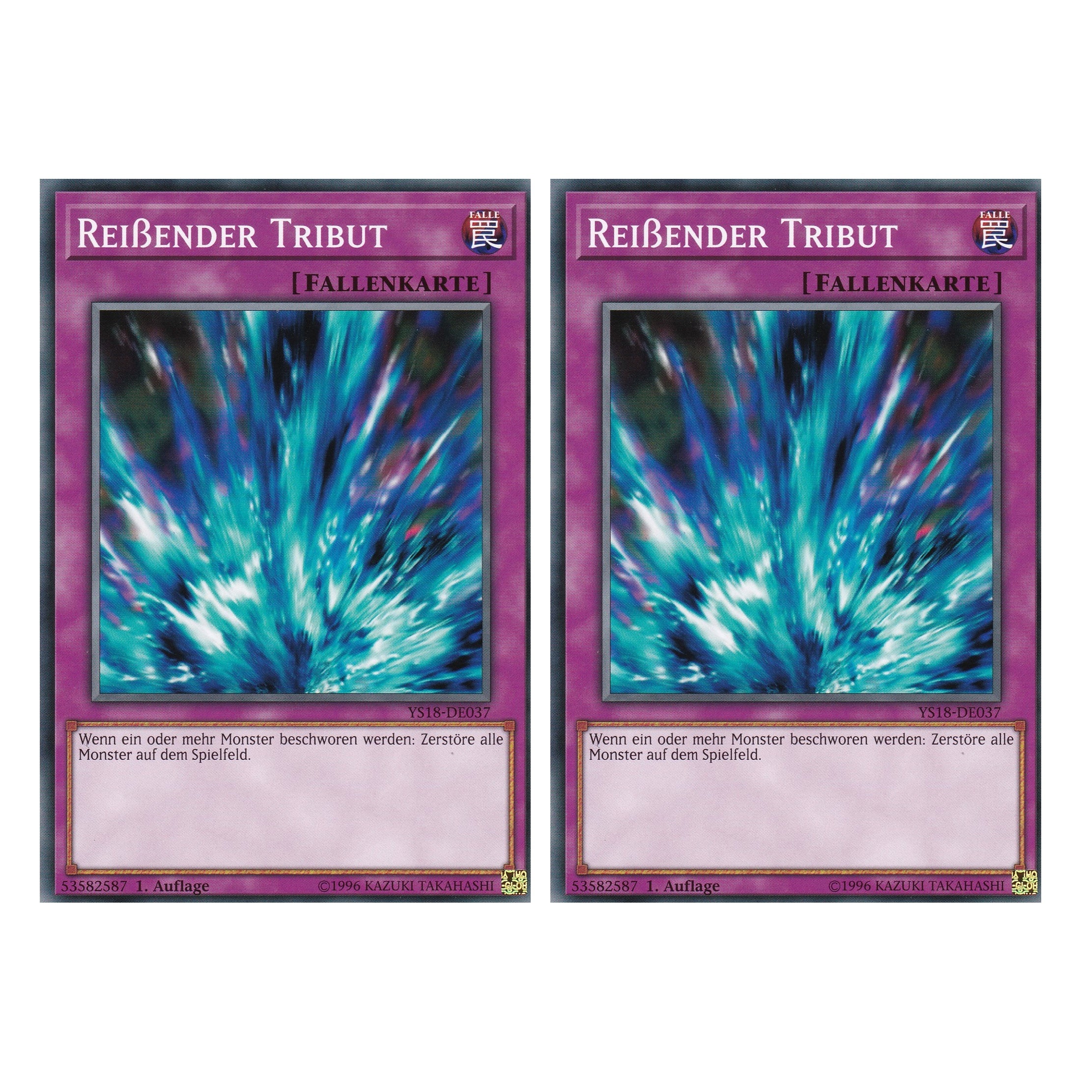 Reißender Tribut - YS18-DE037 - Common - Deutsch - 1. Auflage - Starter Deck: Codebreaker - Duo Set (2 Stück) - Yugioh