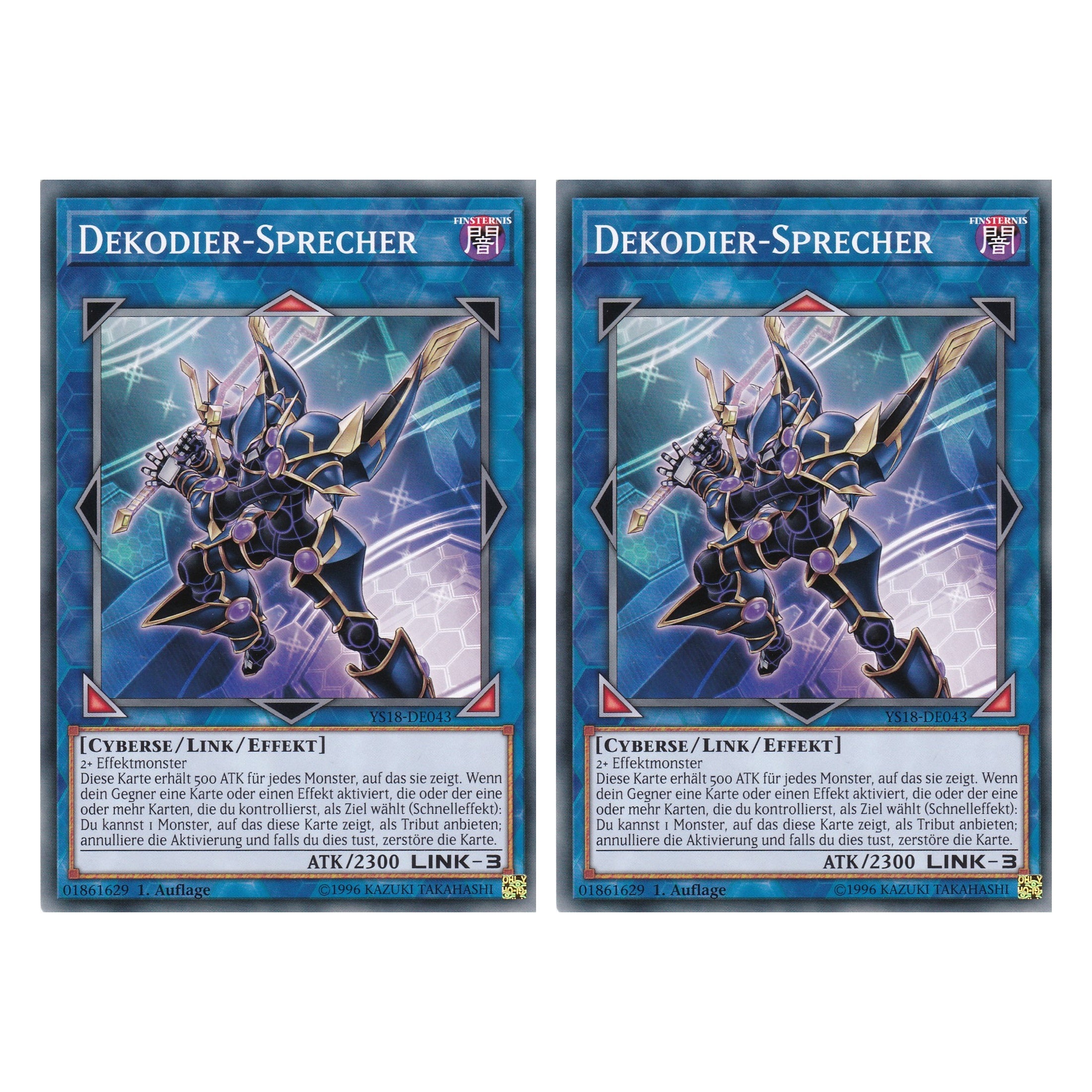 Dekodier-Sprecher - YS18-DE043 - Common - Deutsch - 1. Auflage - Starter Deck: Codebreaker - Duo Set (2 Stück) - Yugioh