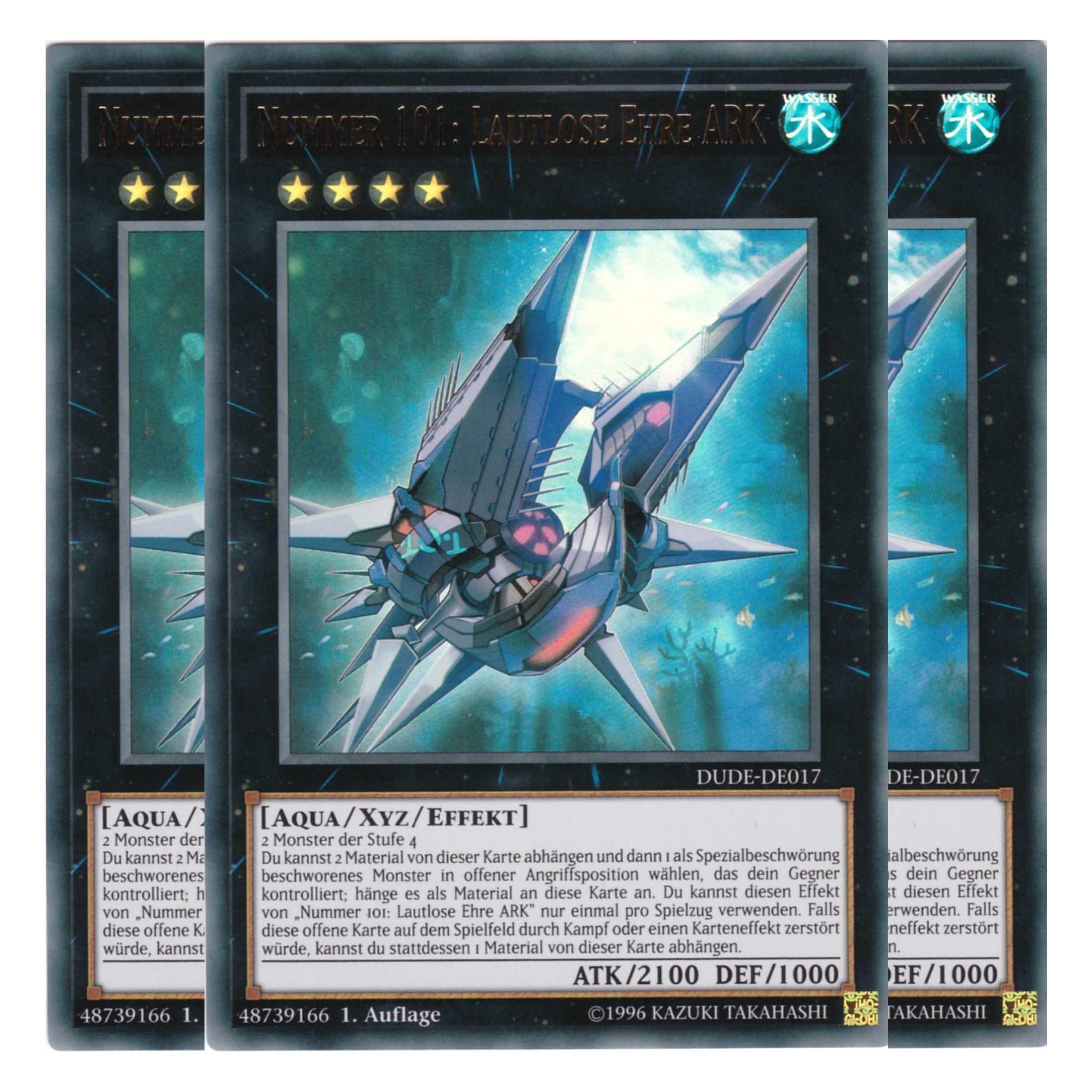 Nummer 101: Lautlose Ehre ARK - DUDE-DE017 - Ultra Rare - Deutsch - 1. Auflage - Duel Devastator - Playset (3 Kopien)