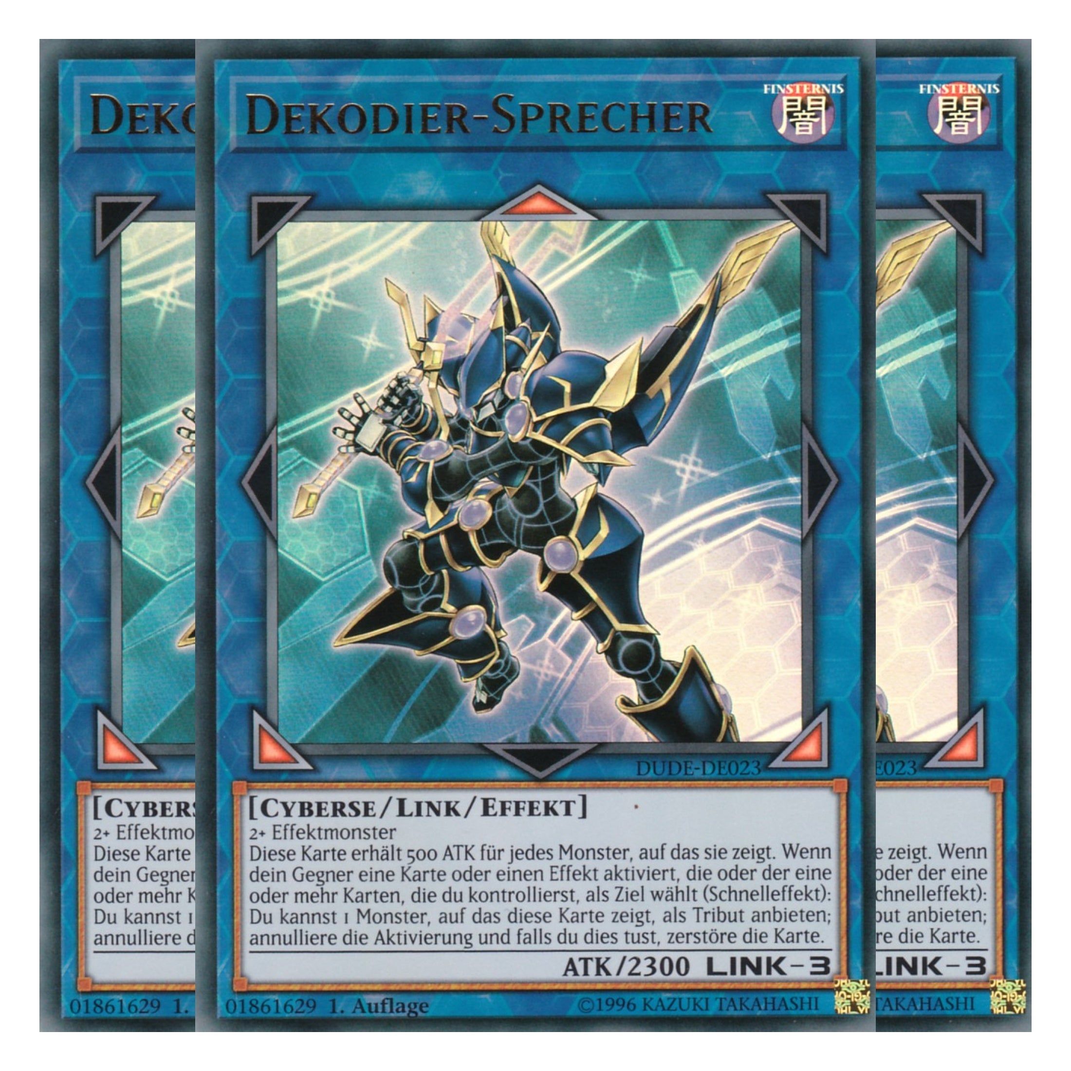 Dekodier-Sprecher - DUDE-DE023 - Ultra Rare - Deutsch - 1. Auflage - Duel Devastator - Playset (3 Kopien)