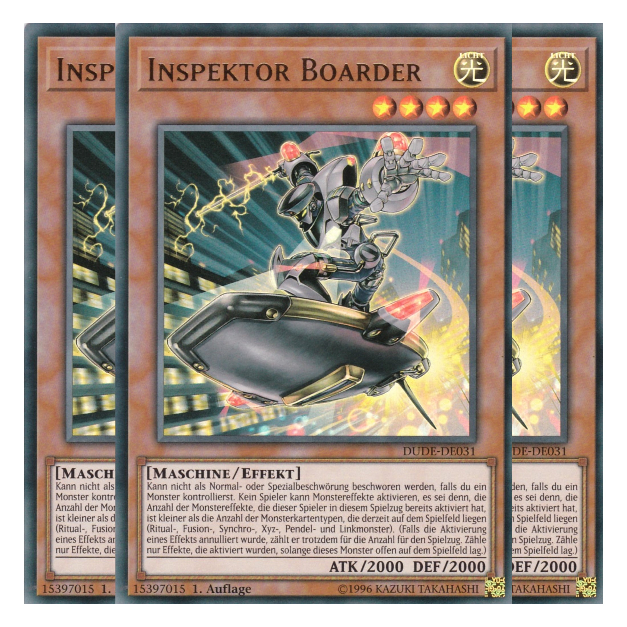 Inspektor Boarder - DUDE-DE031 - Ultra Rare - Deutsch - 1. Auflage - Duel Devastator - Playset (3 Kopien)