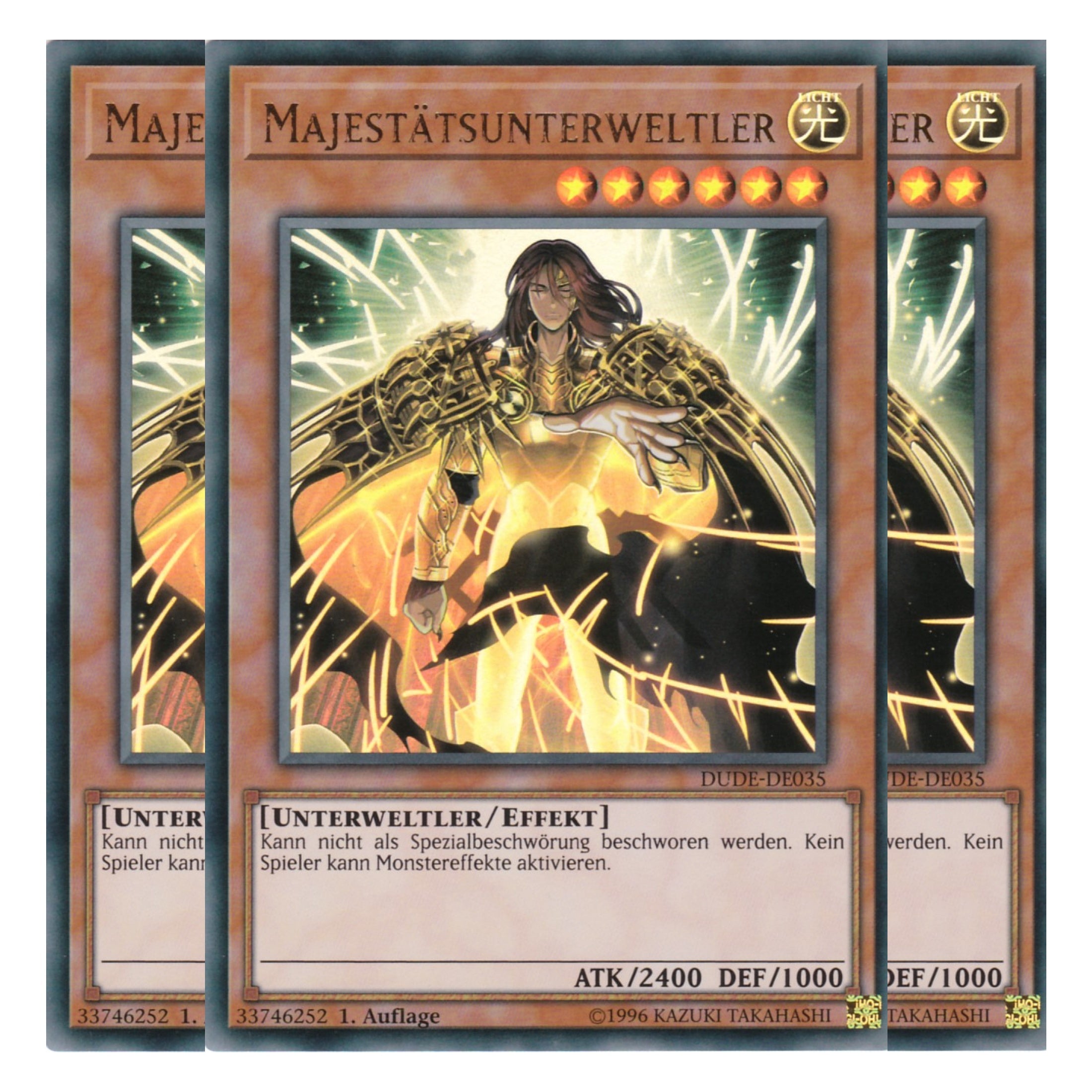 Majestätsunterweltler - DUDE-DE035 - Ultra Rare - Deutsch - 1. Auflage - Duel Devastator - Playset (3 Kopien)