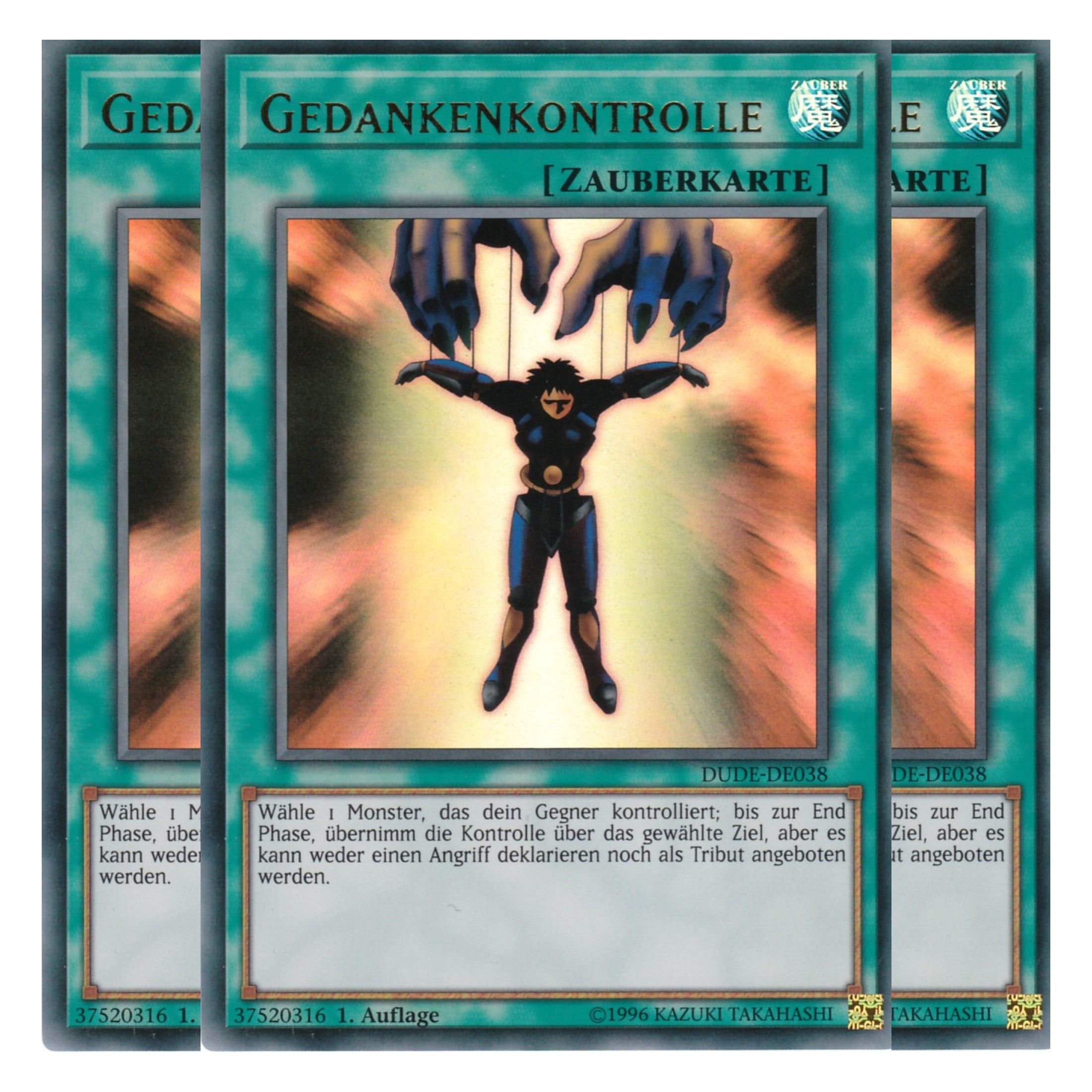 Gedankenkontrolle - DUDE-DE038 - Ultra Rare - Deutsch - 1. Auflage - Duel Devastator - Playset (3 Kopien)