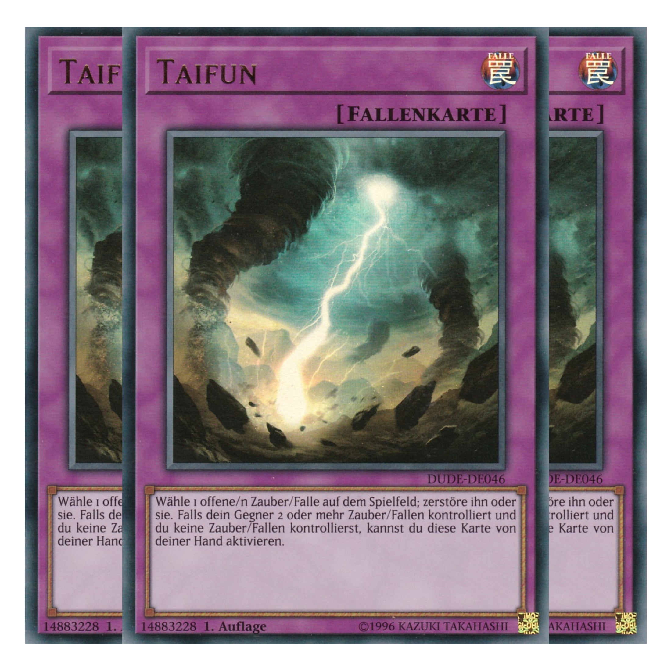 Taifun - DUDE-DE046 - Ultra Rare - Deutsch - 1. Auflage - Duel Devastator - Playset (3 Kopien)