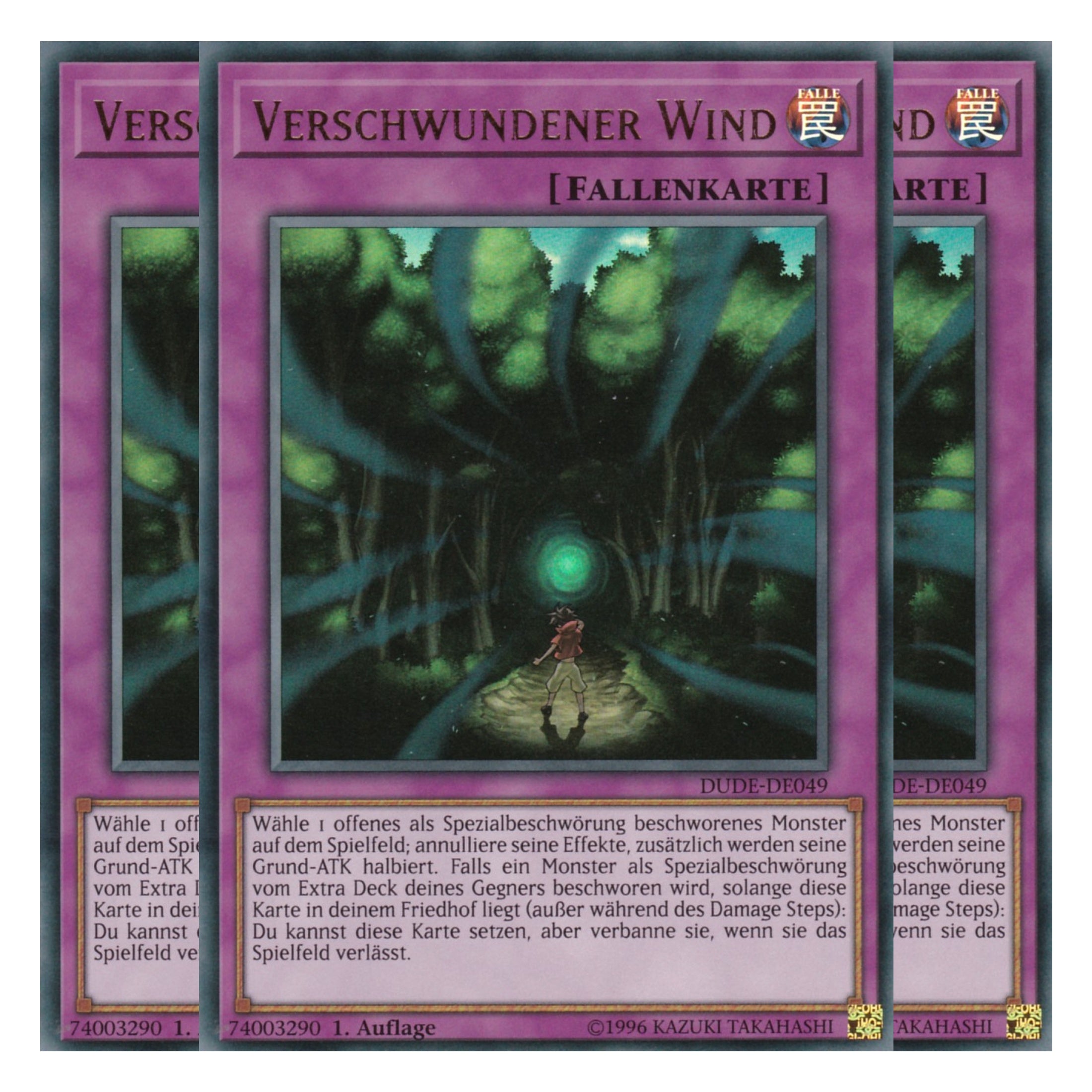 Verschwundener Wind - DUDE-DE049 - Ultra Rare - Deutsch - 1. Auflage - Duel Devastator - Playset (3 Kopien)