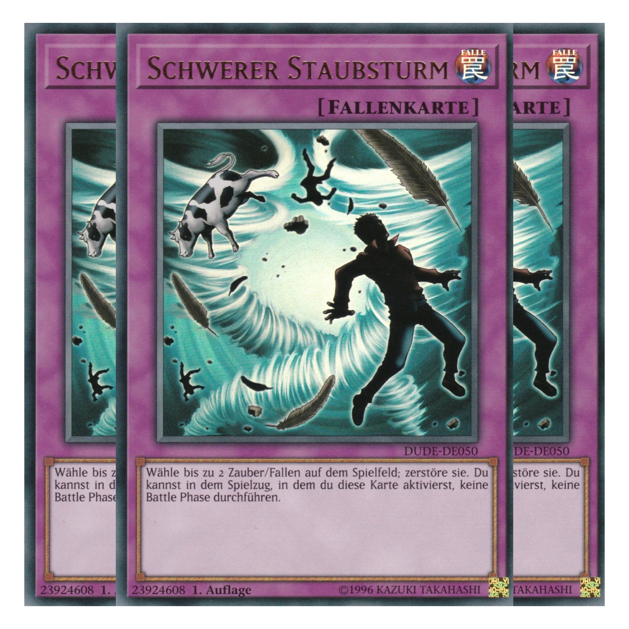 Schwerer Staubsturm - DUDE-DE050 - Ultra Rare - Deutsch - 1. Auflage - Duel Devastator - Playset (3 Kopien)