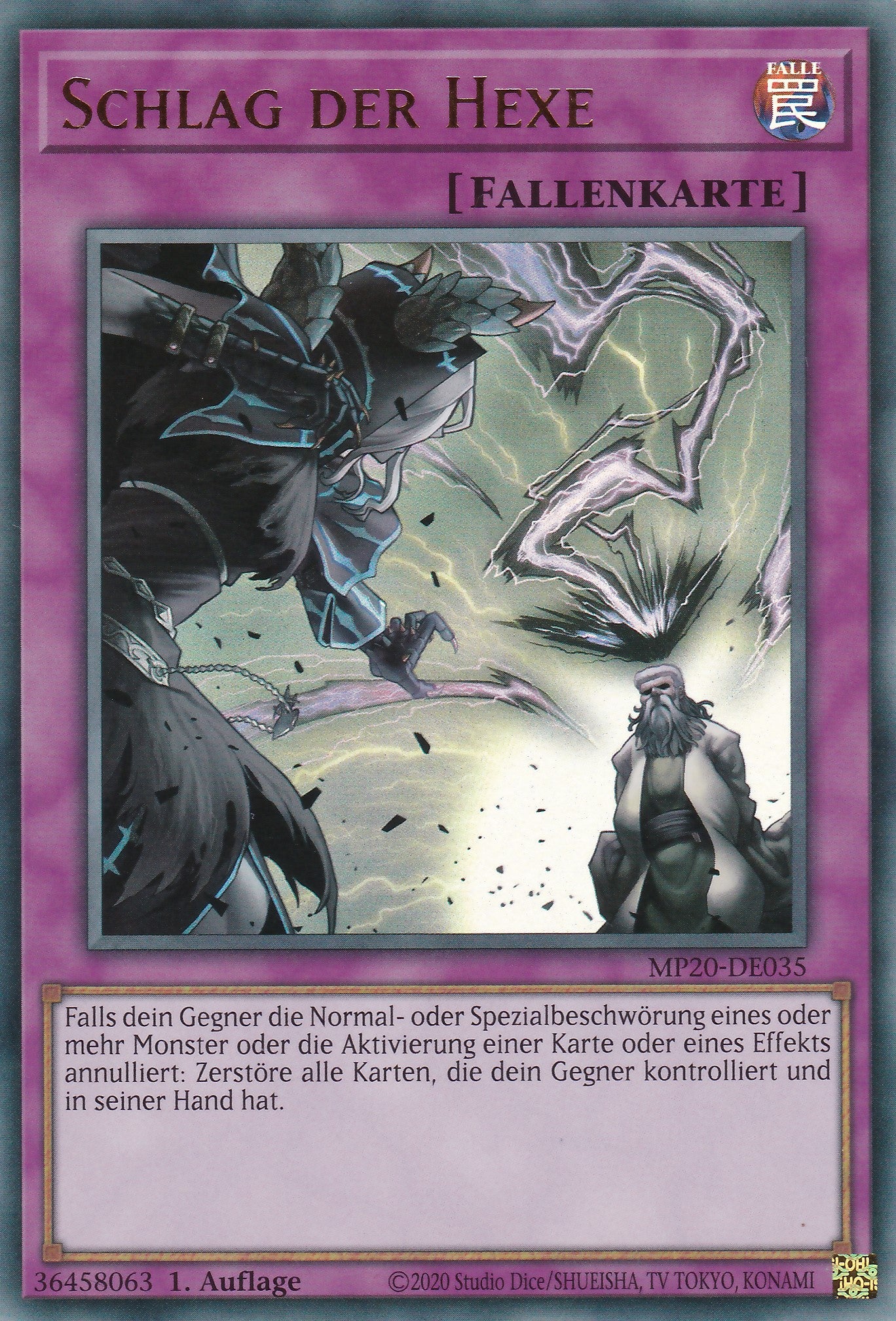 Schlag der Hexe - MP20-DE035 - Ultra Rare - Deutsch - 1. Auflage - 2054 Tin of Lost Memories Mega Pack