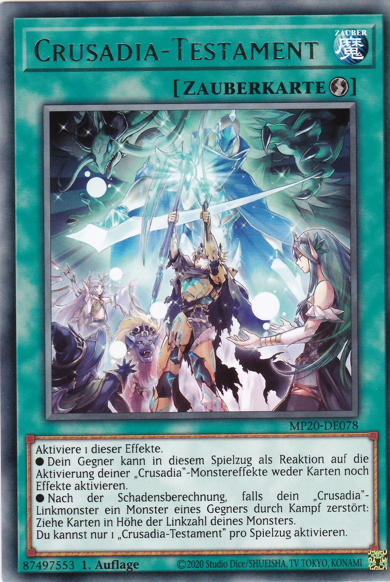 Crusadia-Testament - MP20-DE078 - Rare - Deutsch - 1. Auflage - 2097 Tin of Lost Memories Mega Pack
