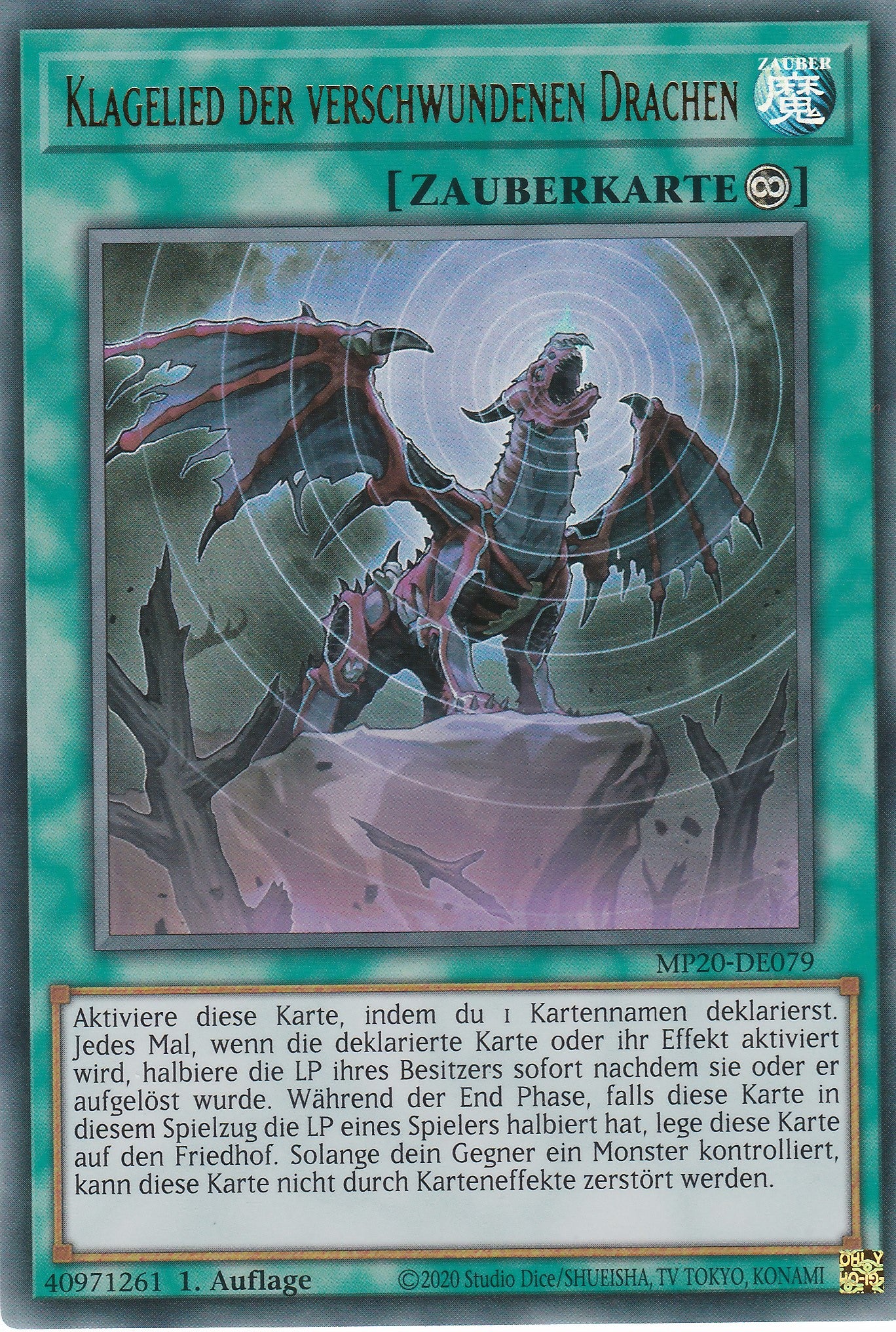 Klagelied der verschwundenen Drachen - MP20-DE079 - Ultra Rare - Deutsch - 1. Auflage - 2098 Tin of Lost Memories Mega Pack
