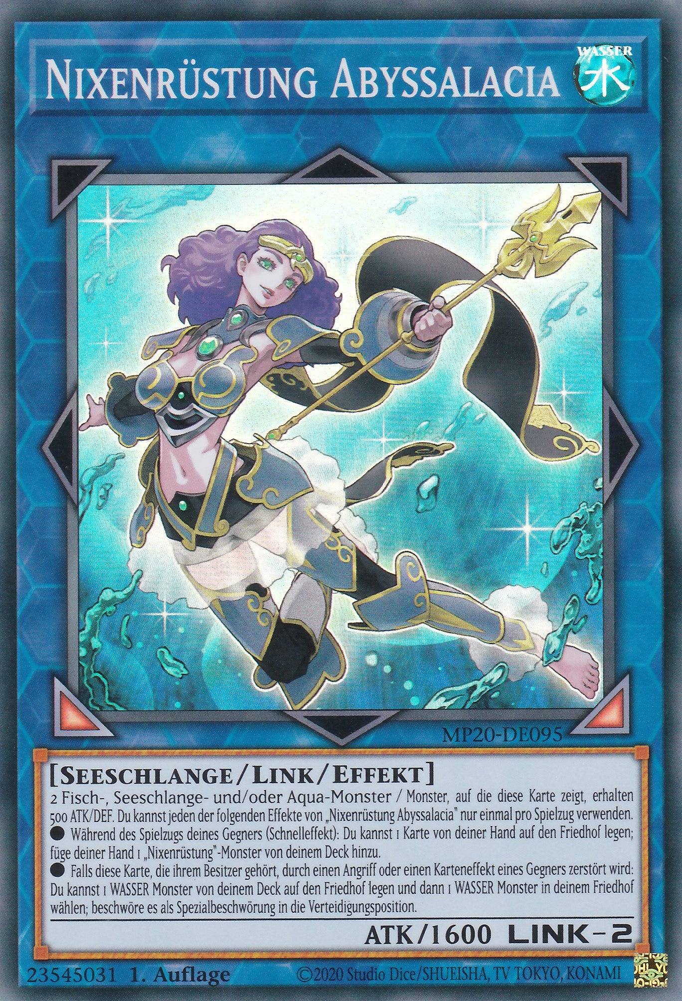 Nixenrüstung Abyssalacia - MP20-DE095 - Super Rare - Deutsch - 1. Auflage - 2114 Tin of Lost Memories Mega Pack