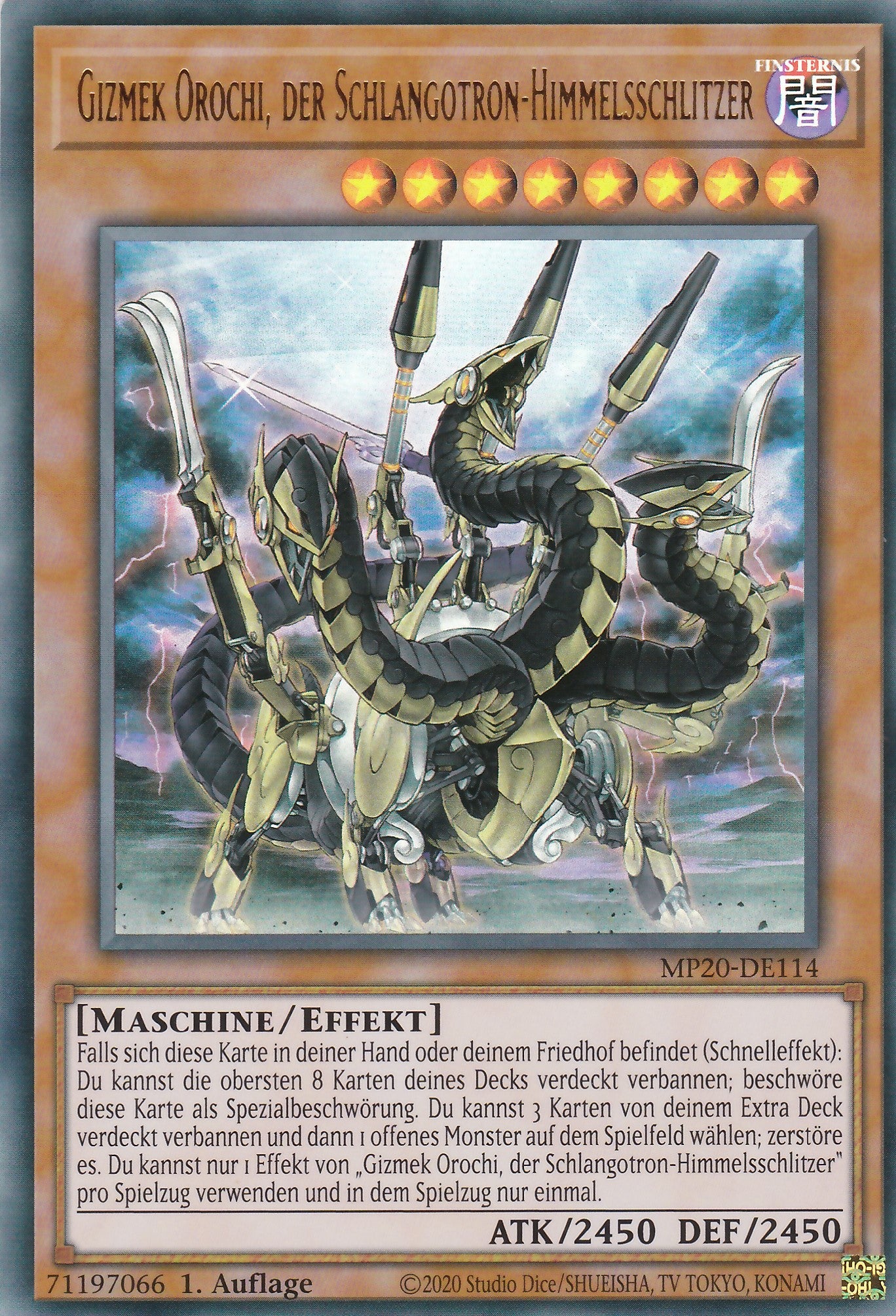 Gizmek Orochi, der Schlangotron - Himmelsschlitzer - MP20-DE114 - Ultra Rare - Deutsch - 1. Auflage - 2133 Tin of Lost Memories Mega Pack
