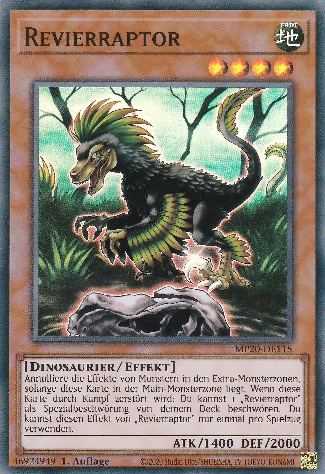 Revierraptor - MP20-DE115 - Super Rare - Deutsch - 1. Auflage - 2134 Tin of Lost Memories Mega Pack