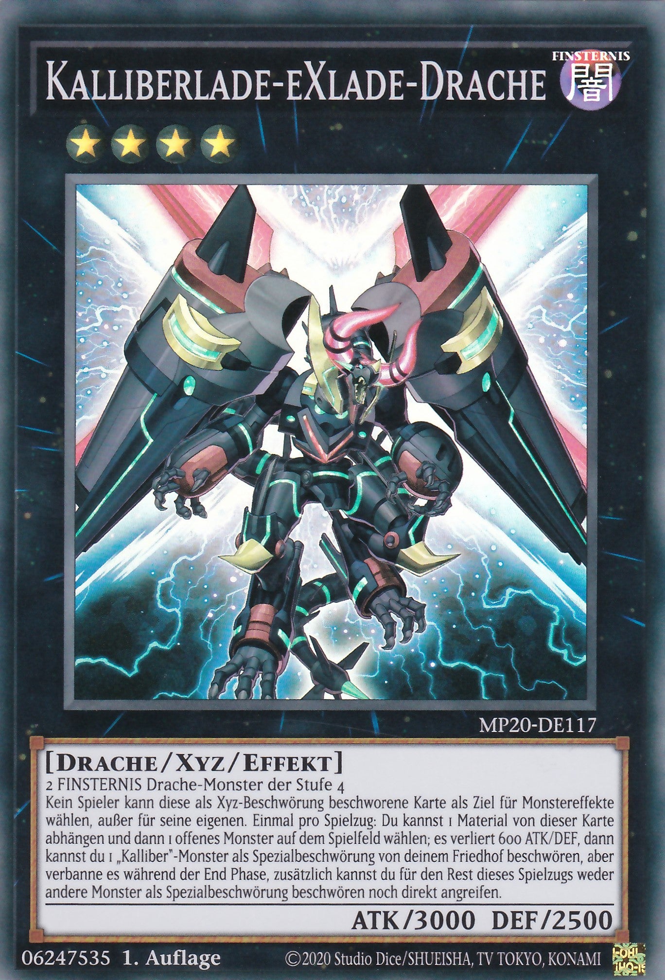 Kalliberlade - eXlade - Drache - MP20-DE117 - Super Rare - Deutsch - 1. Auflage - 2136 Tin of Lost Memories Mega Pack