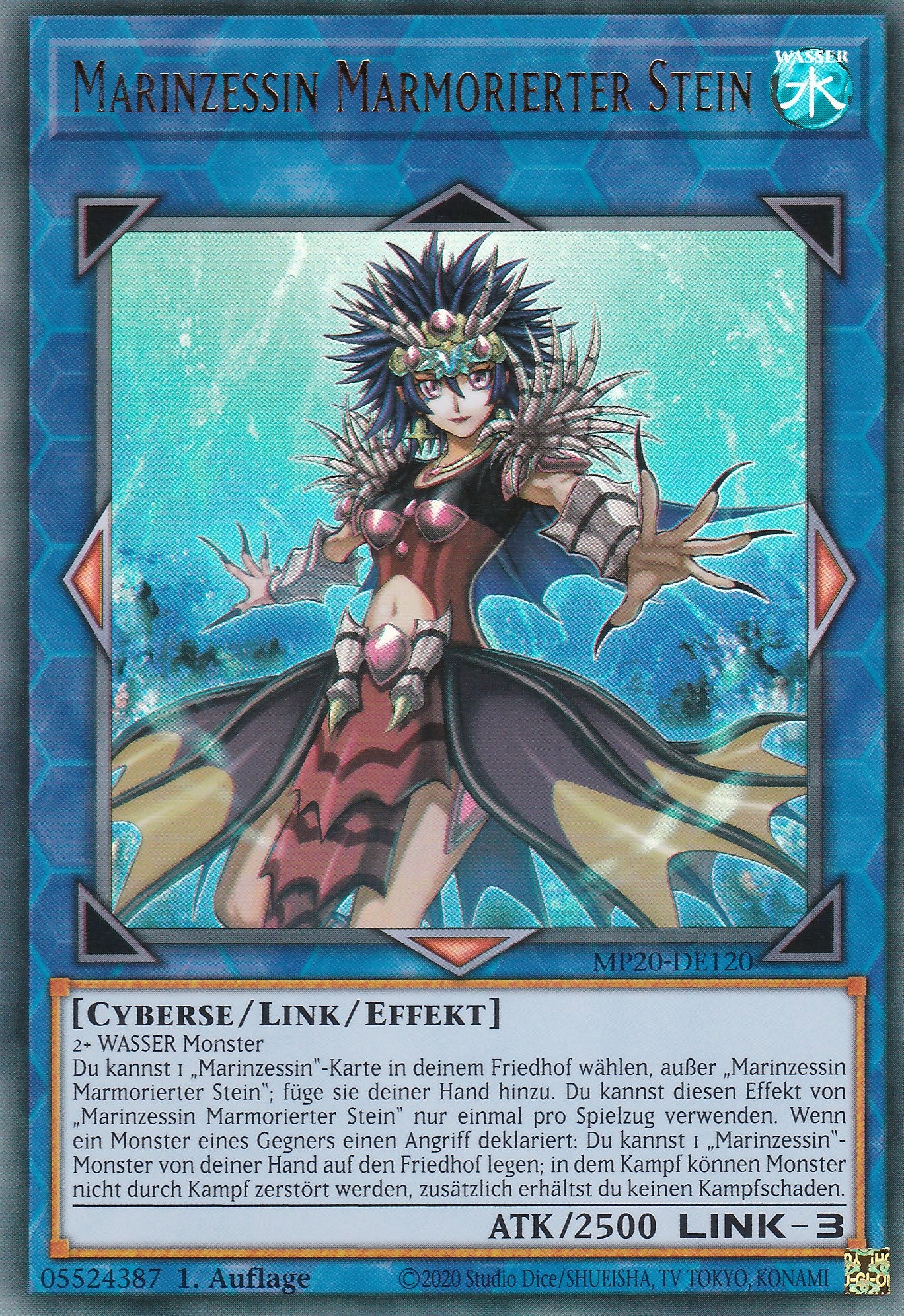 Marinzessin Marmorierter Stein - MP20-DE120 - Ultra Rare - Deutsch - 1. Auflage - 2139 Tin of Lost Memories Mega Pack