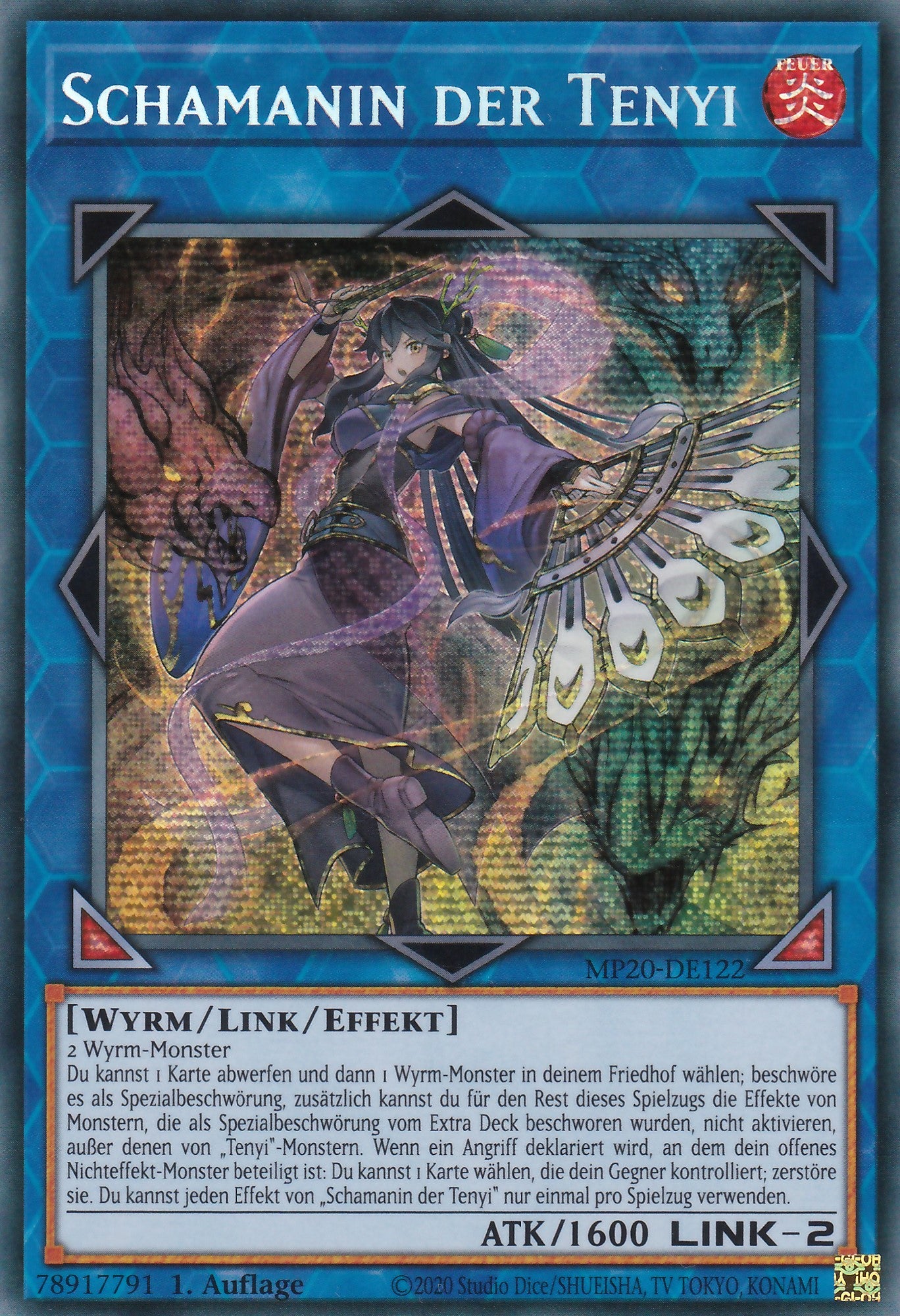 Schamanin der Tenyi - MP20-DE122 - Prismatic Secret Rare - Deutsch - 1. Auflage - 2141 Tin of Lost Memories Mega Pack