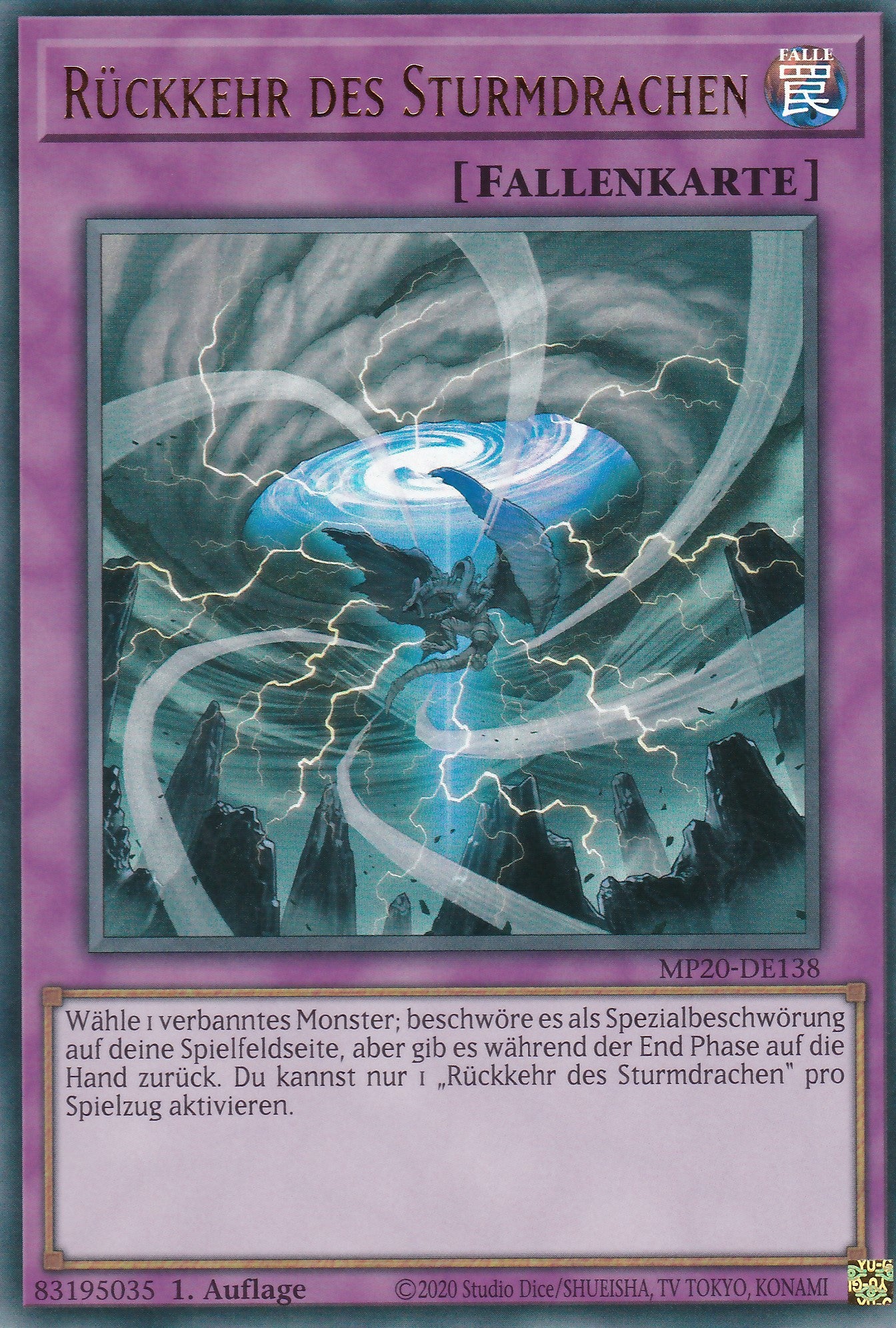 Rückkehr des Sturmdrachen - MP20-DE138 - Ultra Rare - Deutsch - 1. Auflage - 2157 Tin of Lost Memories Mega Pack