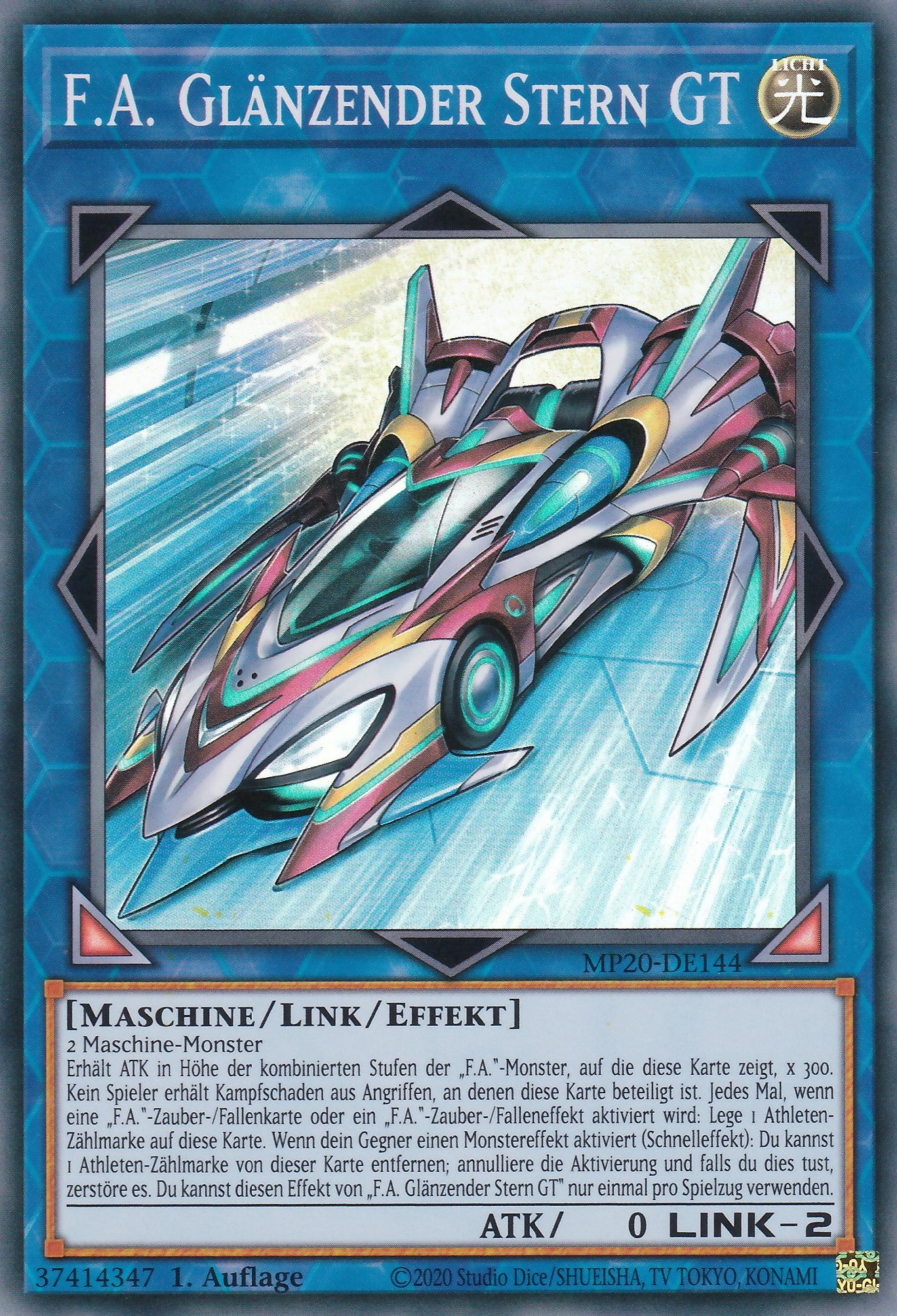 F.A. Glänzender Stern GT - MP20-DE144 - Super Rare - Deutsch - 1. Auflage - 2163 Tin of Lost Memories Mega Pack