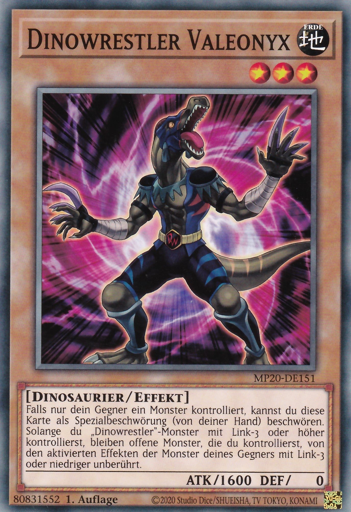Dinowrestler Valeonyx - MP20-DE151 - Common - Deutsch - 1. Auflage - 2170 Tin of Lost Memories Mega Pack