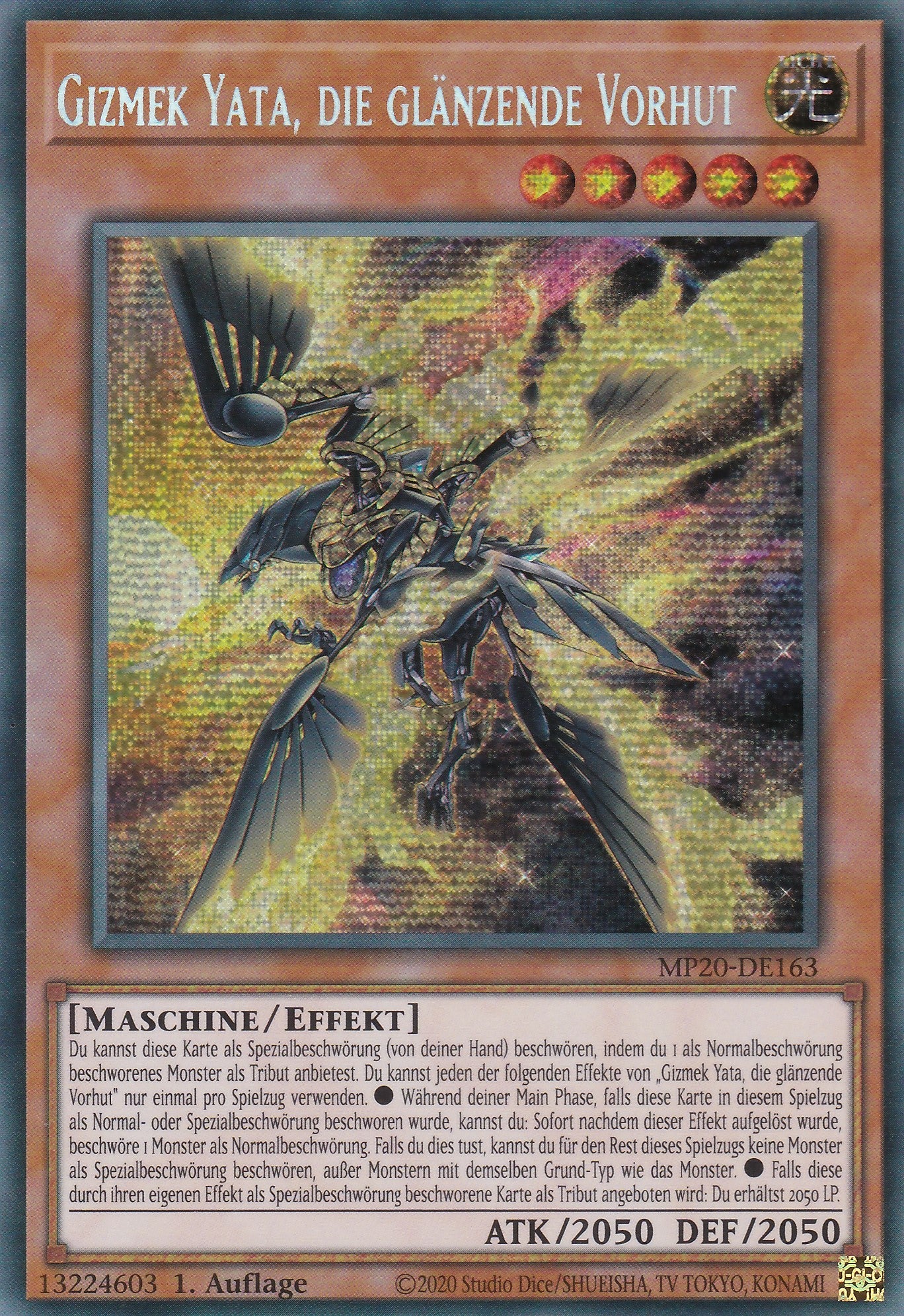 Gizmek Yata, die glänzende Vorhut - MP20-DE163 - Prismatic Secret Rare - Deutsch - 1. Auflage - 2182 Tin of Lost Memories Mega Pack