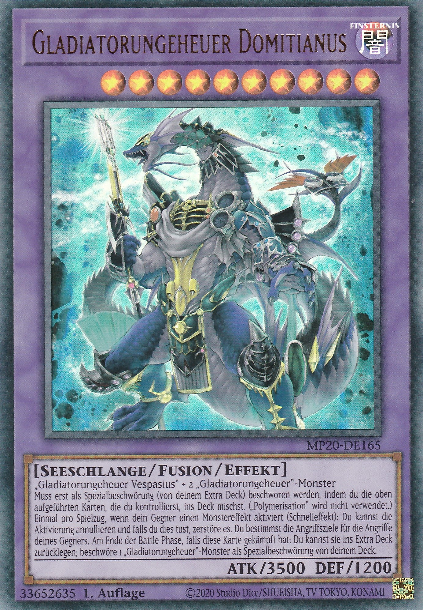 Gladiatorungeheuer Domitianus - MP20-DE165 - Ultra Rare - Deutsch - 1. Auflage - 2184 Tin of Lost Memories Mega Pack