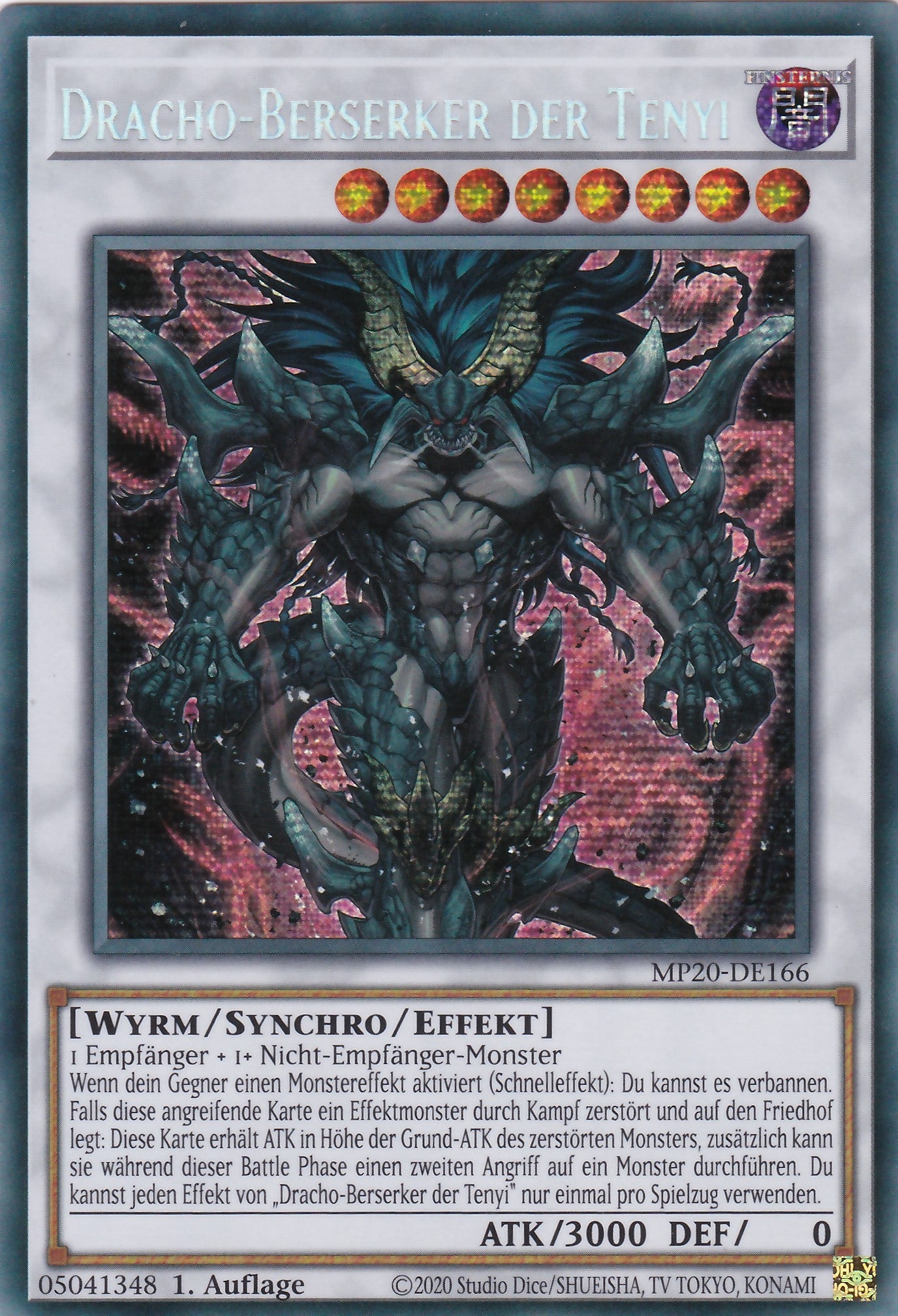 Dracho-Berserker der Tenyi - MP20-DE166 - Prismatic Secret Rare - Deutsch - 1. Auflage - 2185 Tin of Lost Memories Mega Pack
