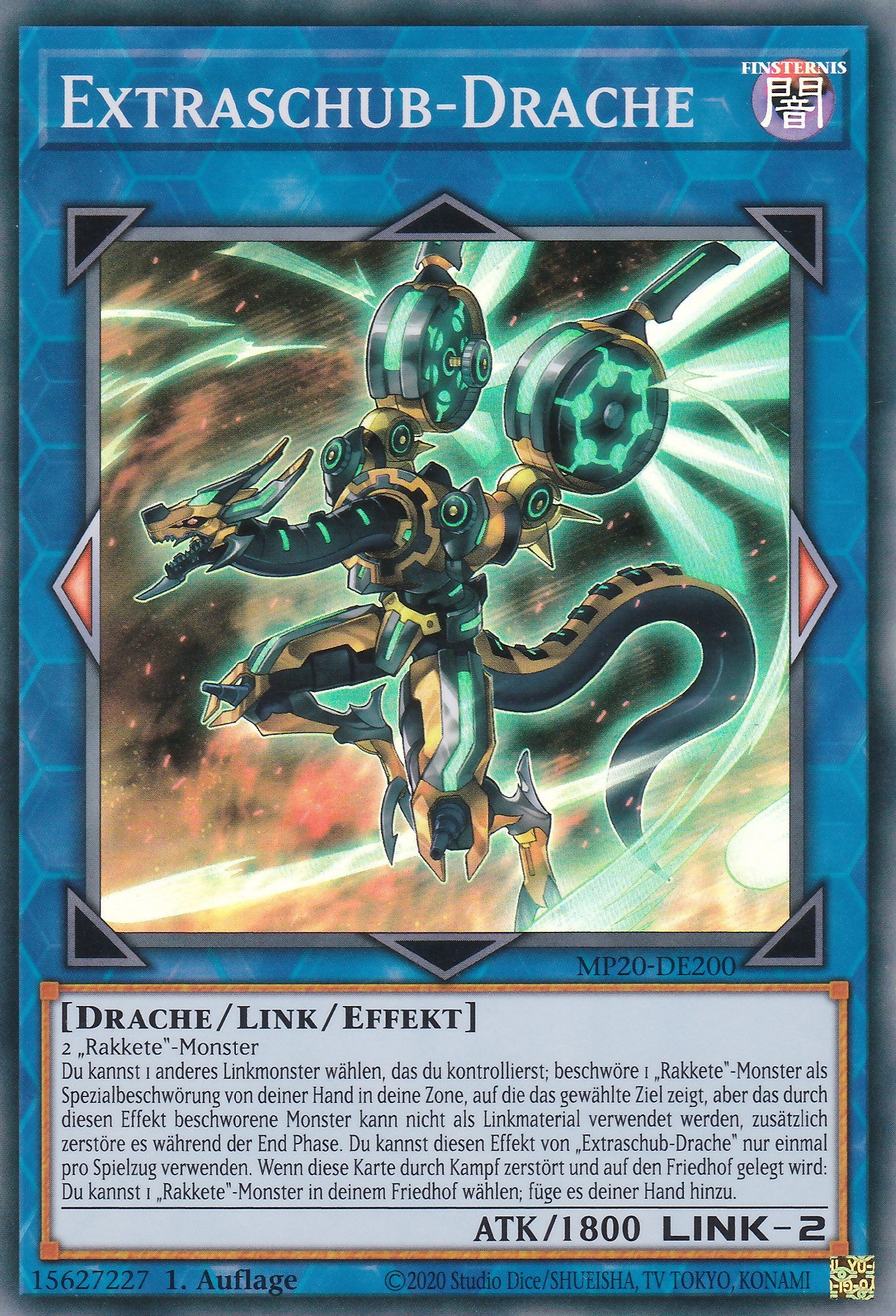 Extraschub-Drache - MP20-DE200 - Super Rare - Deutsch - 1. Auflage - 2219 Tin of Lost Memories Mega Pack