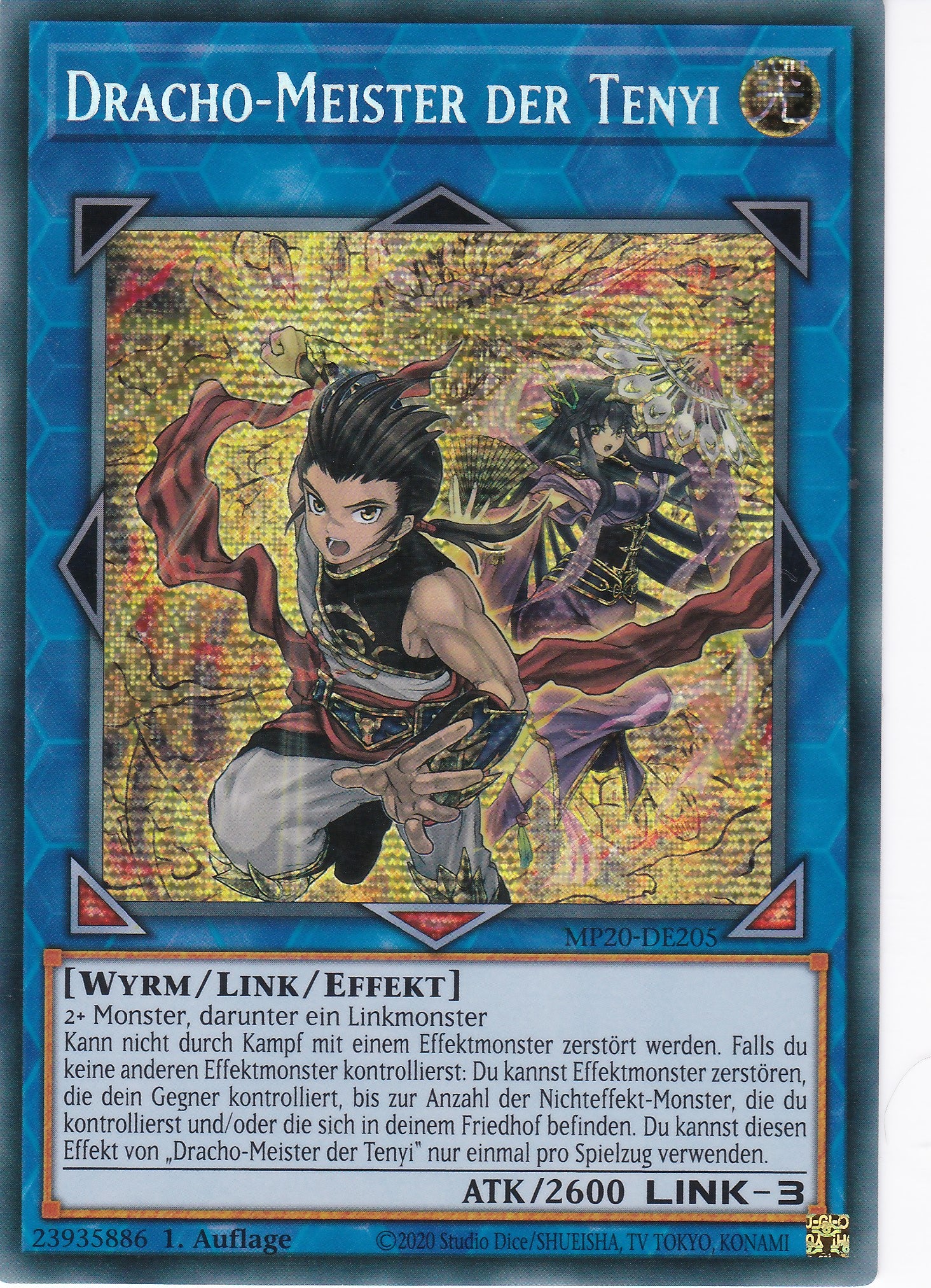 Dracho - Meister der Tenyi - MP20-DE205 - Prismatic Secret Rare - Deutsch - 1. Auflage - 2224 Tin of Lost Memories Mega Pack