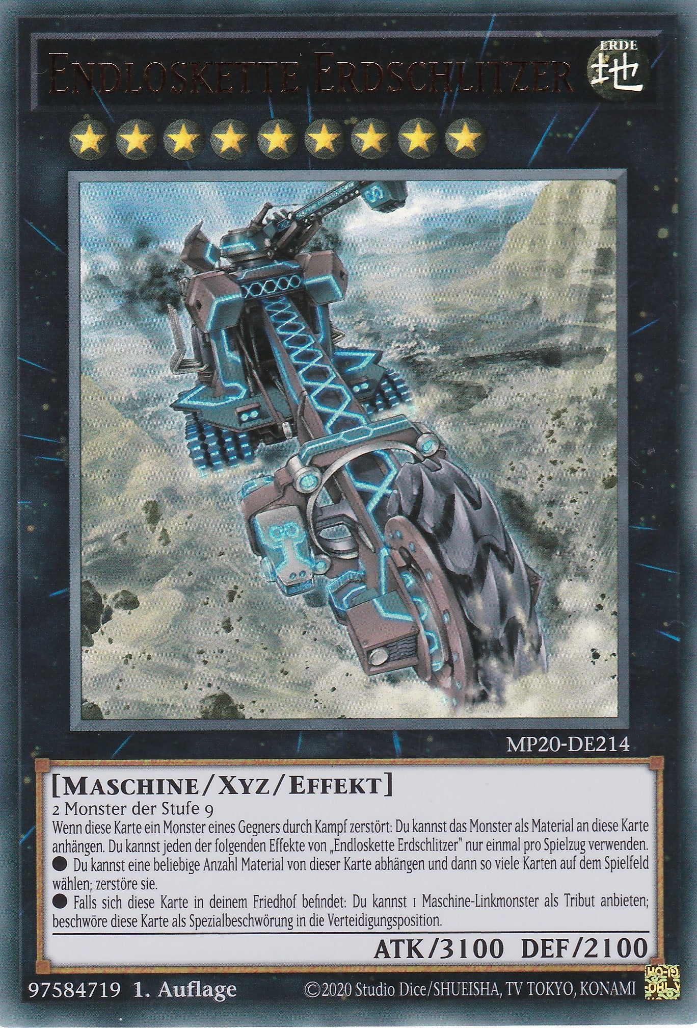 Endloskette Erdschlitzer - MP20-DE214 - Ultra Rare - Deutsch - 1. Auflage - 2233 Tin of Lost Memories Mega Pack